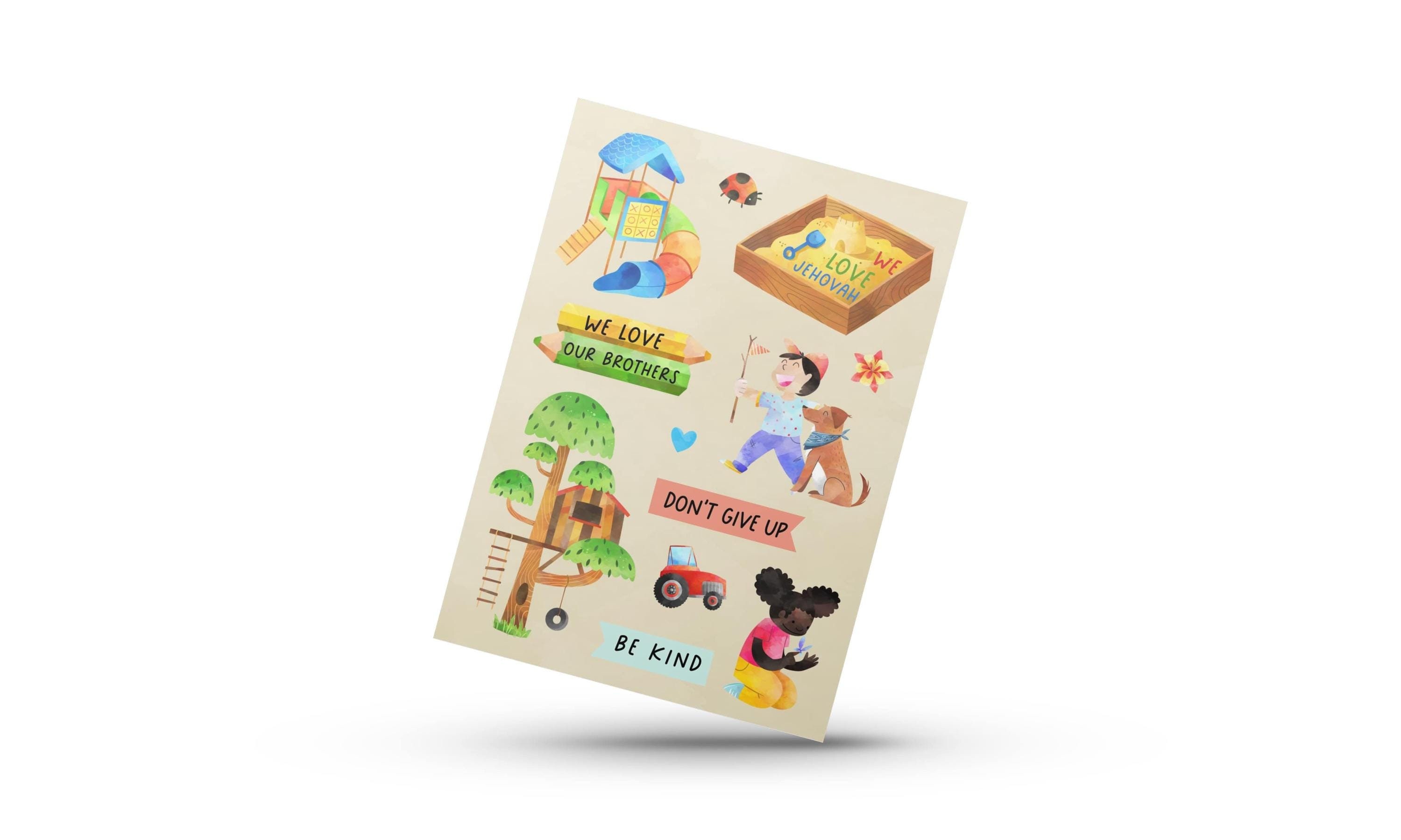 Fun Kids Sticker Sheet