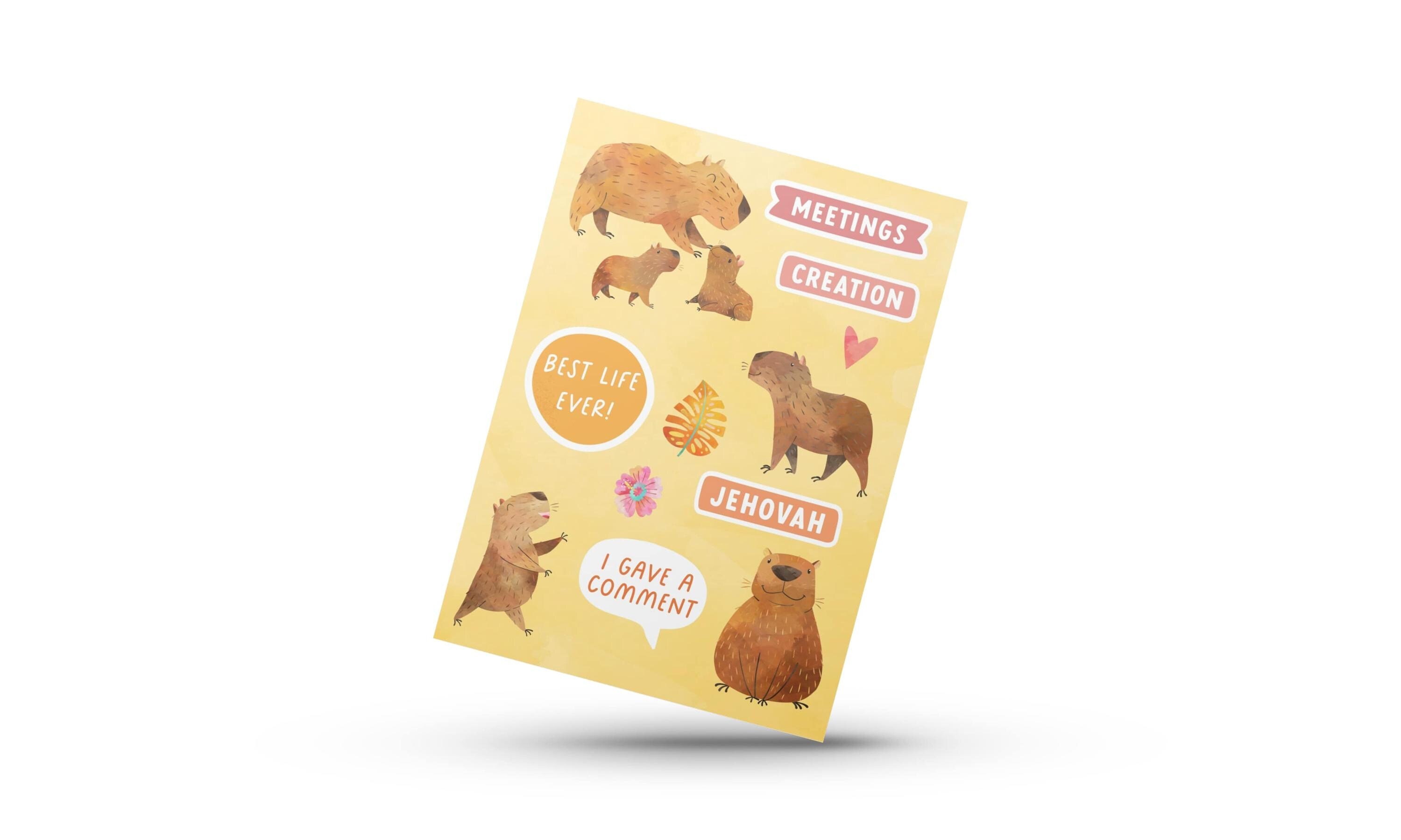 Capybara Sticker Sheet