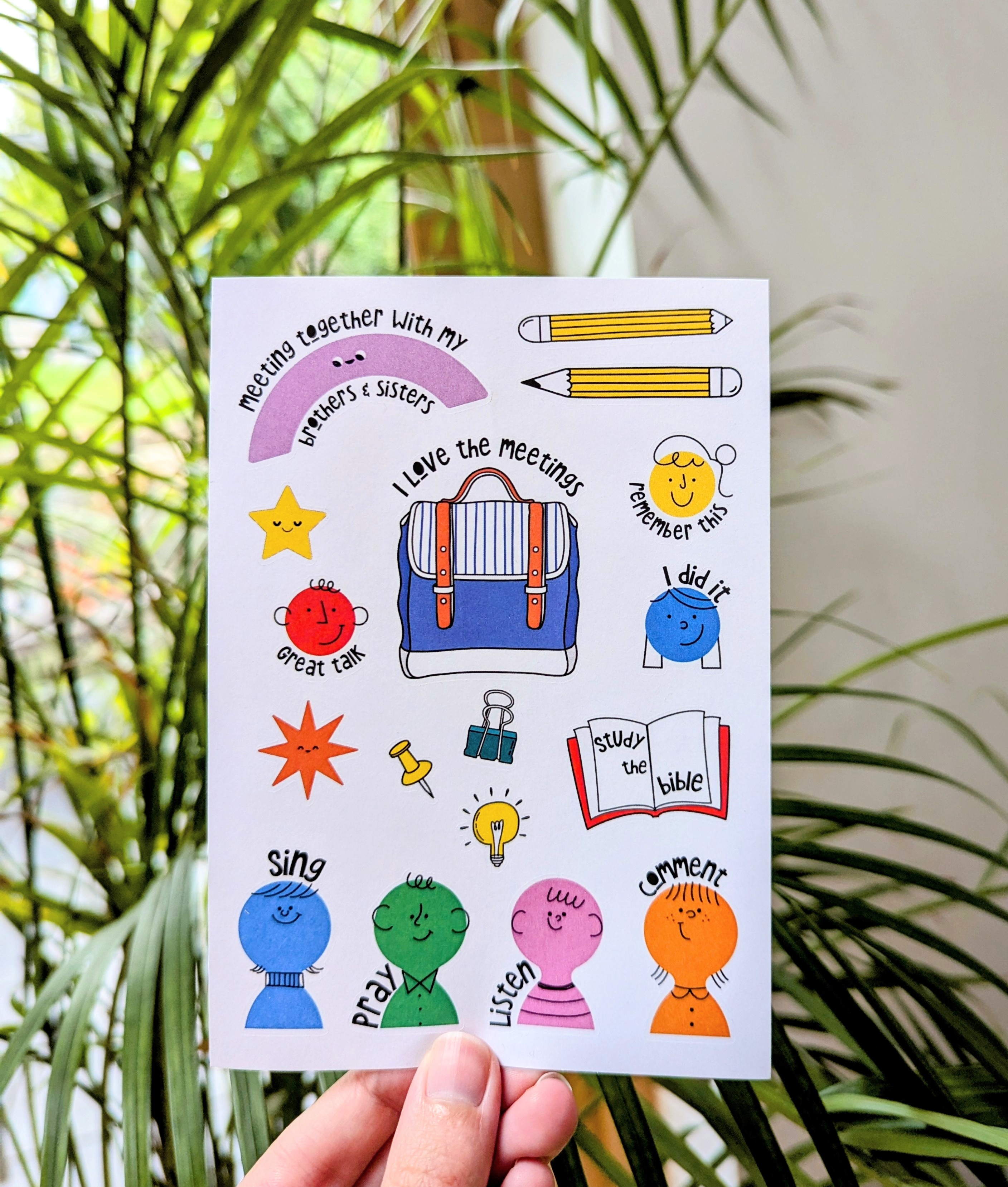 Meeting Sticker Sheet