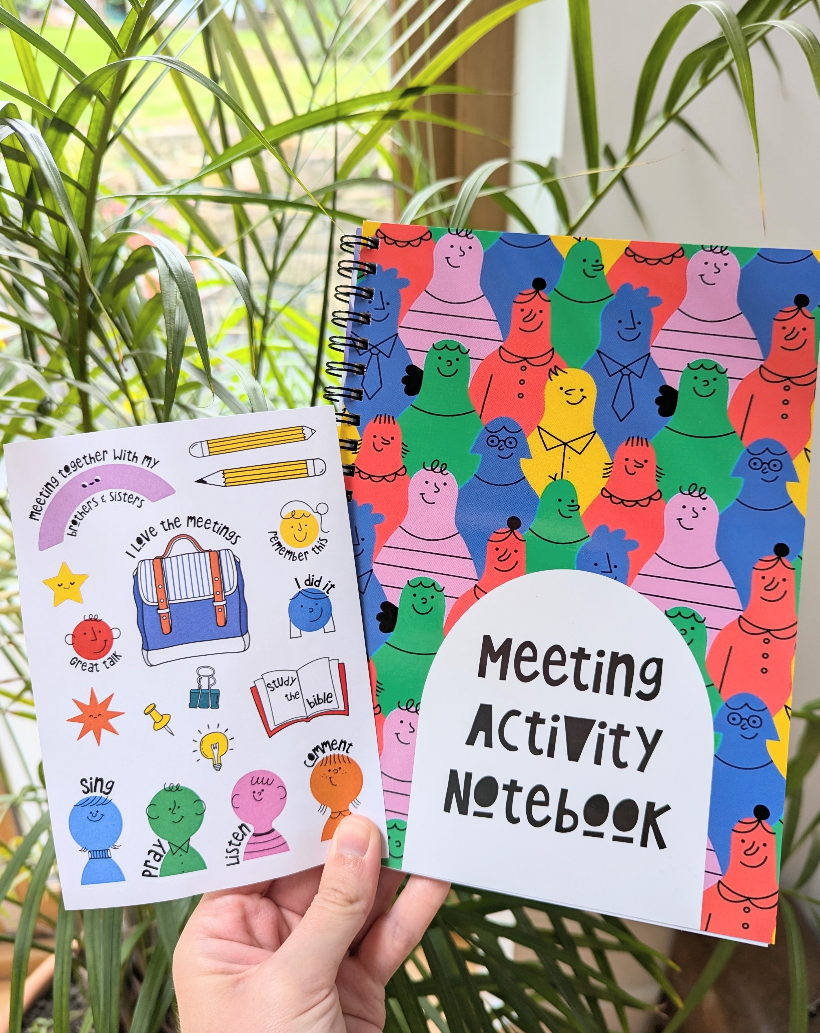 JW Kids Meeting Activity Notebook Free Sticker