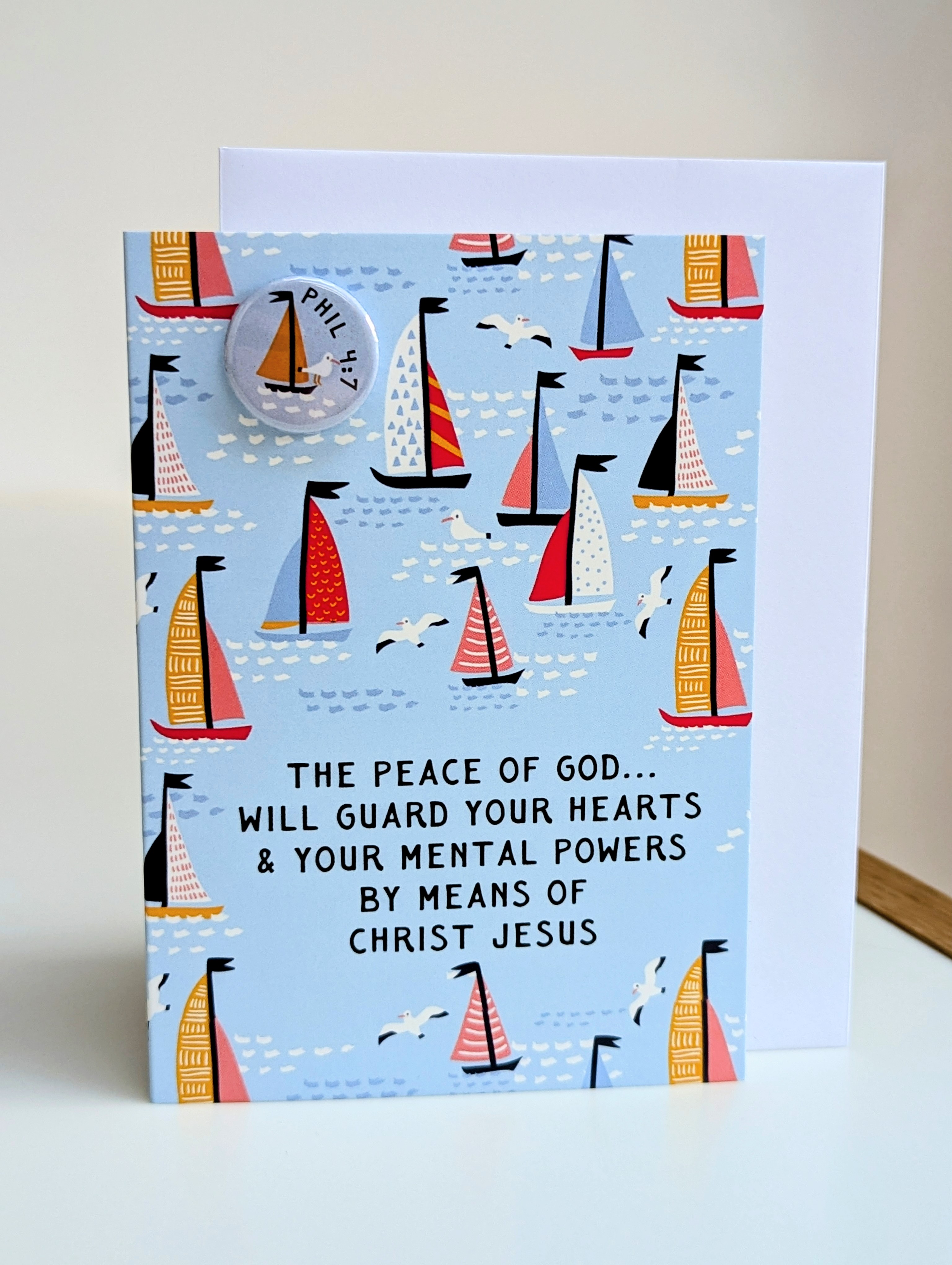 Peace of God Card & Pin Badge