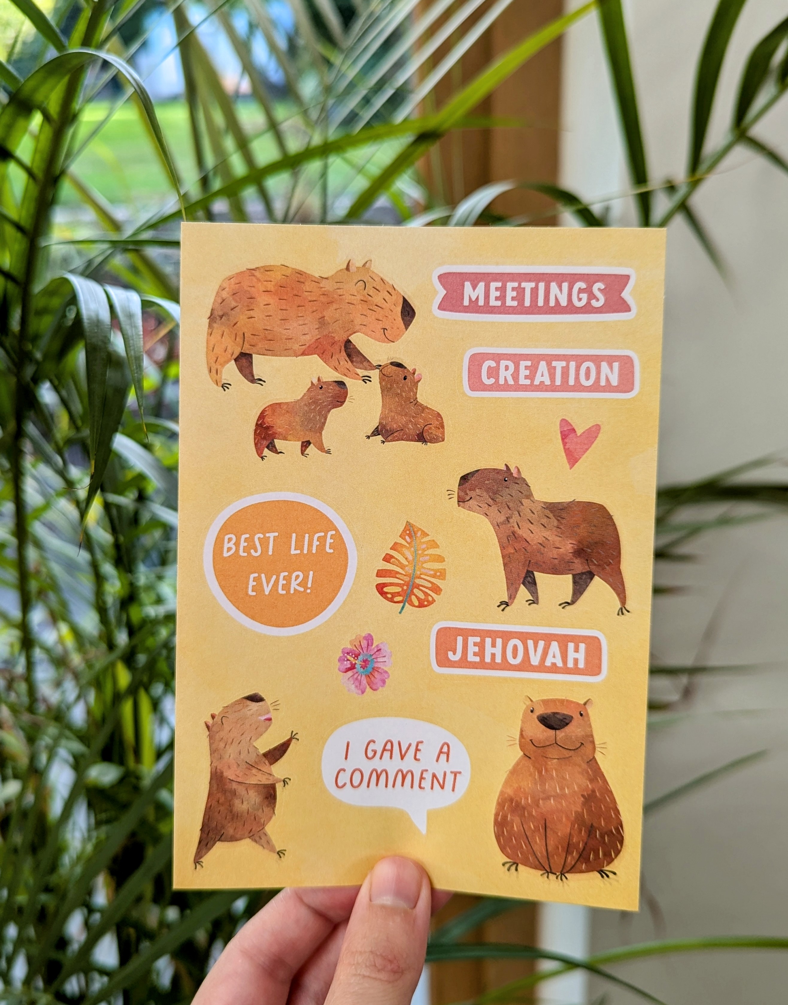 Capybara Sticker Sheet
