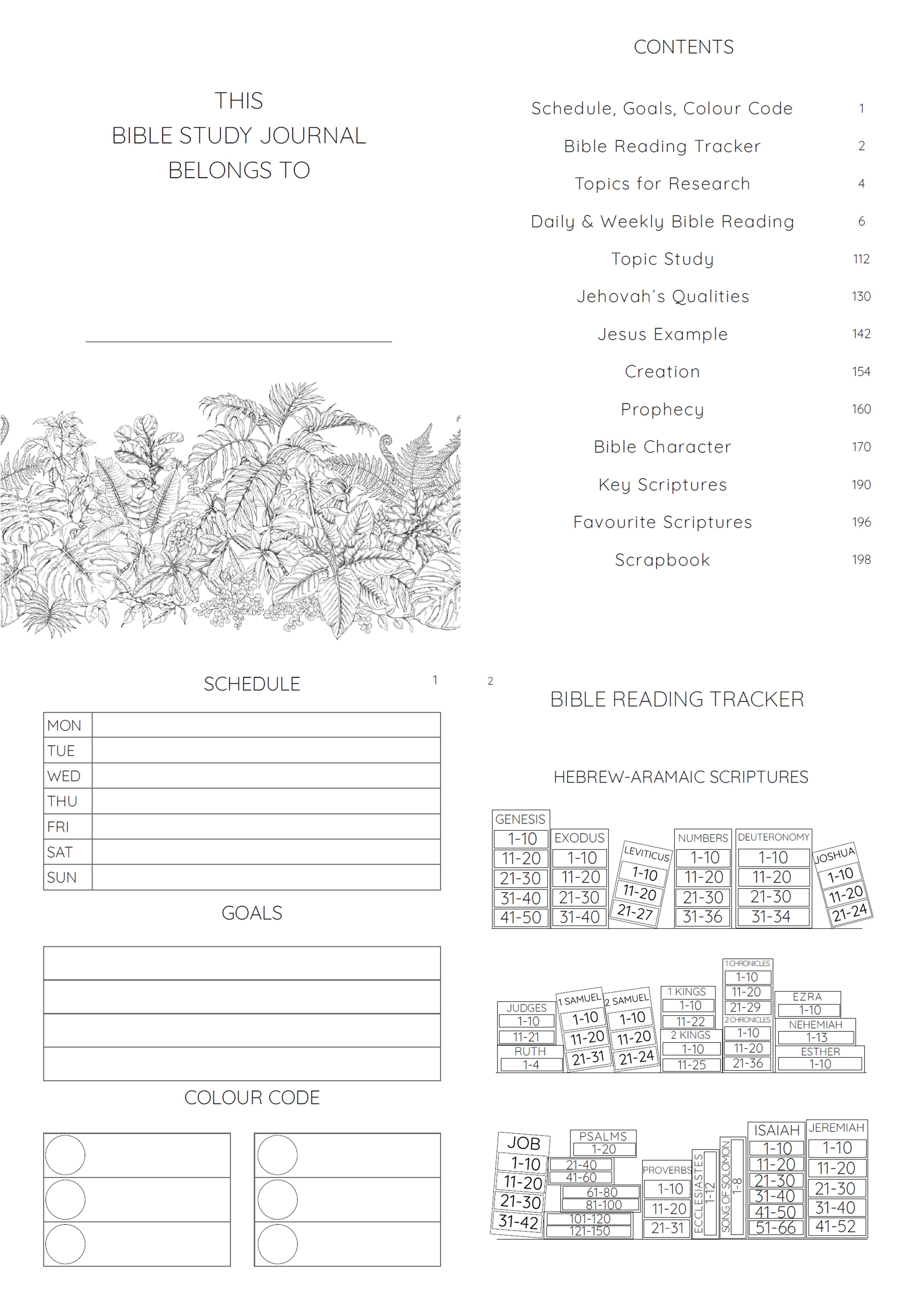 Hardback Bible Study Journal