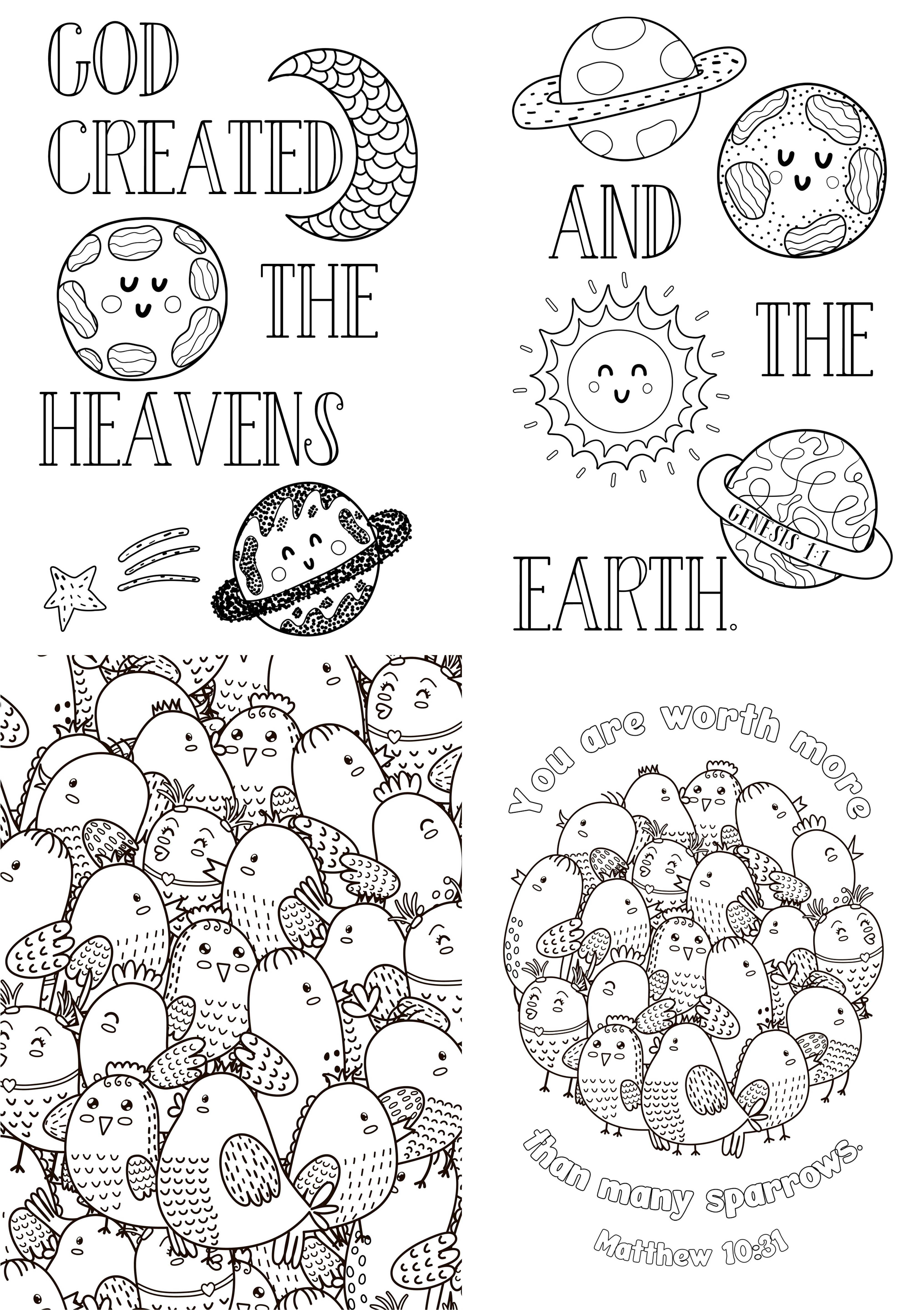 DIGITAL Scripture Colouring Book