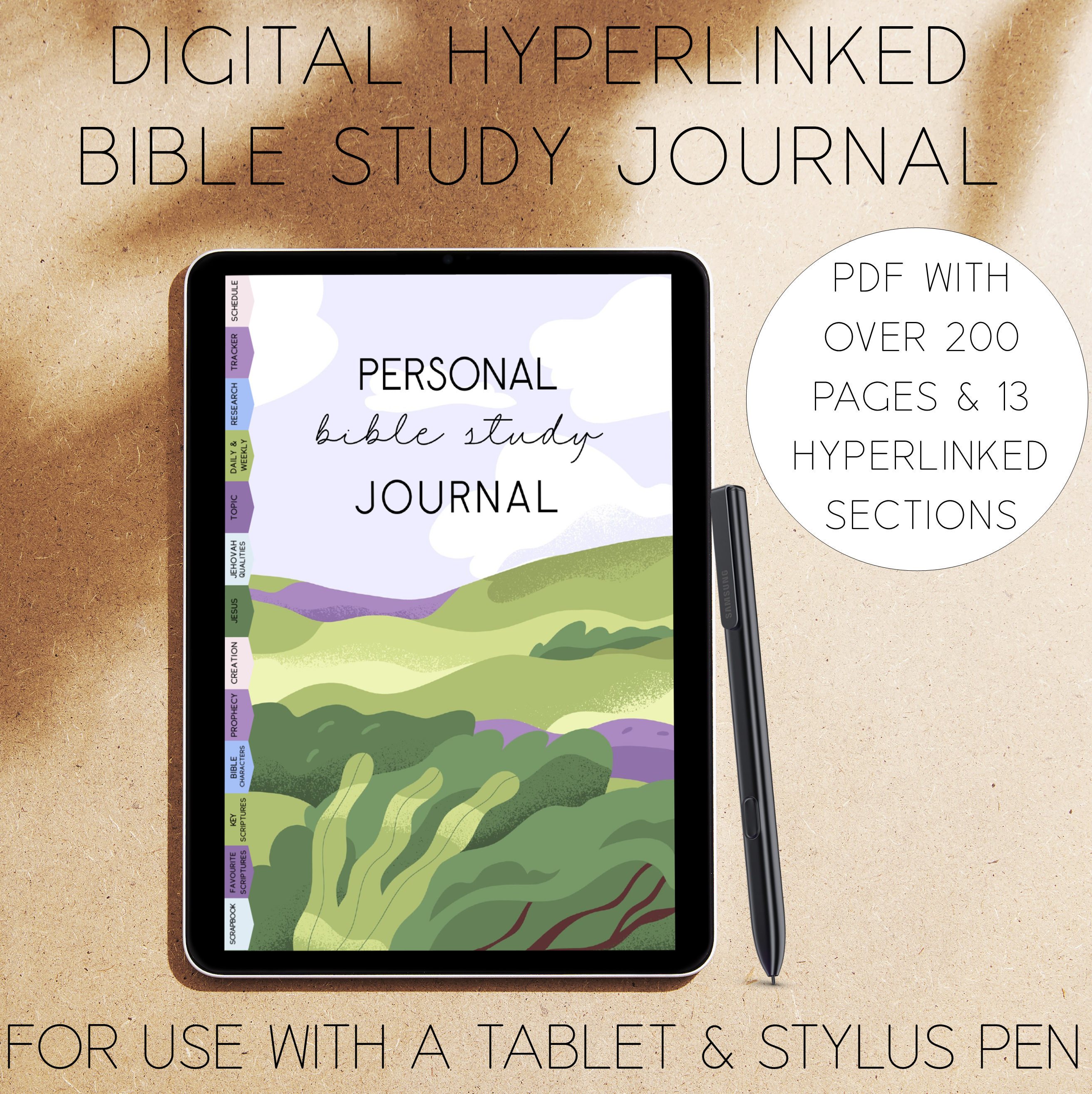DIGITAL Hyperlinked Bible Study Journal