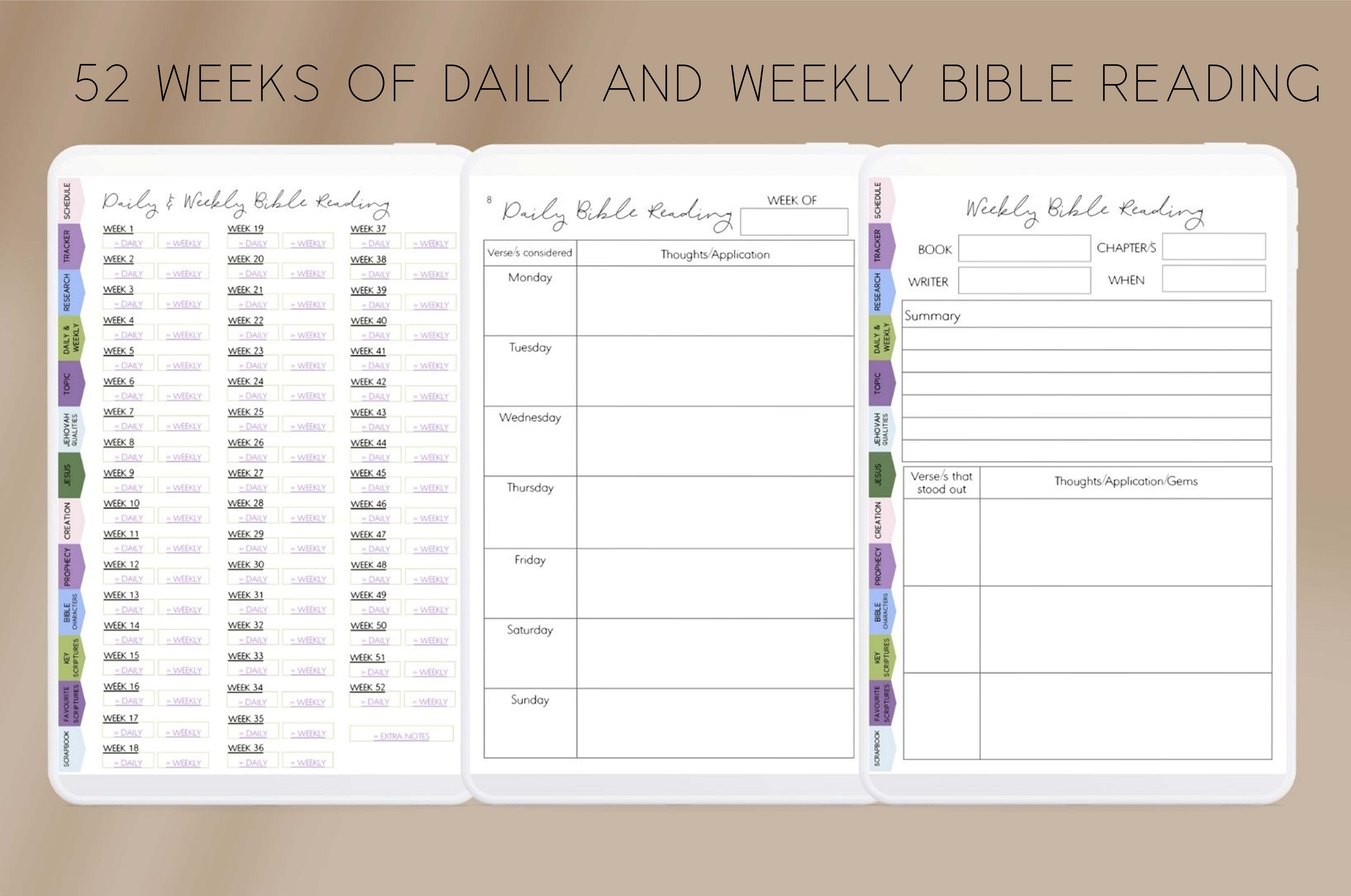 DIGITAL Hyperlinked Bible Study Journal