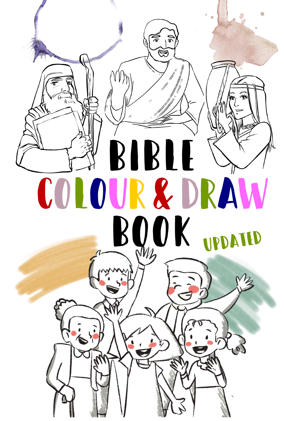 DIGITAL UPDATED Bible Colour and Draw Book