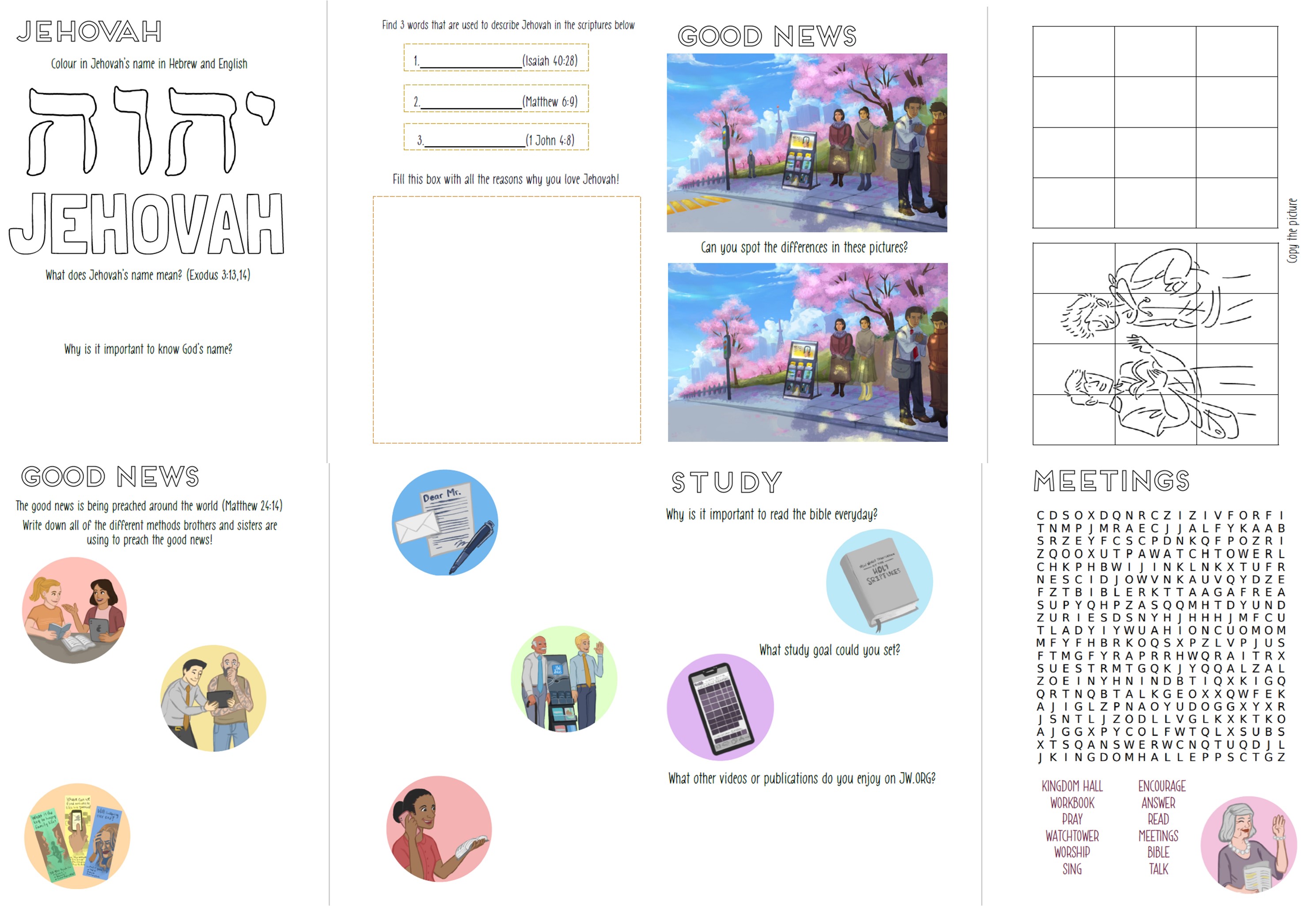 Digital JW Kids Bible Activity Book