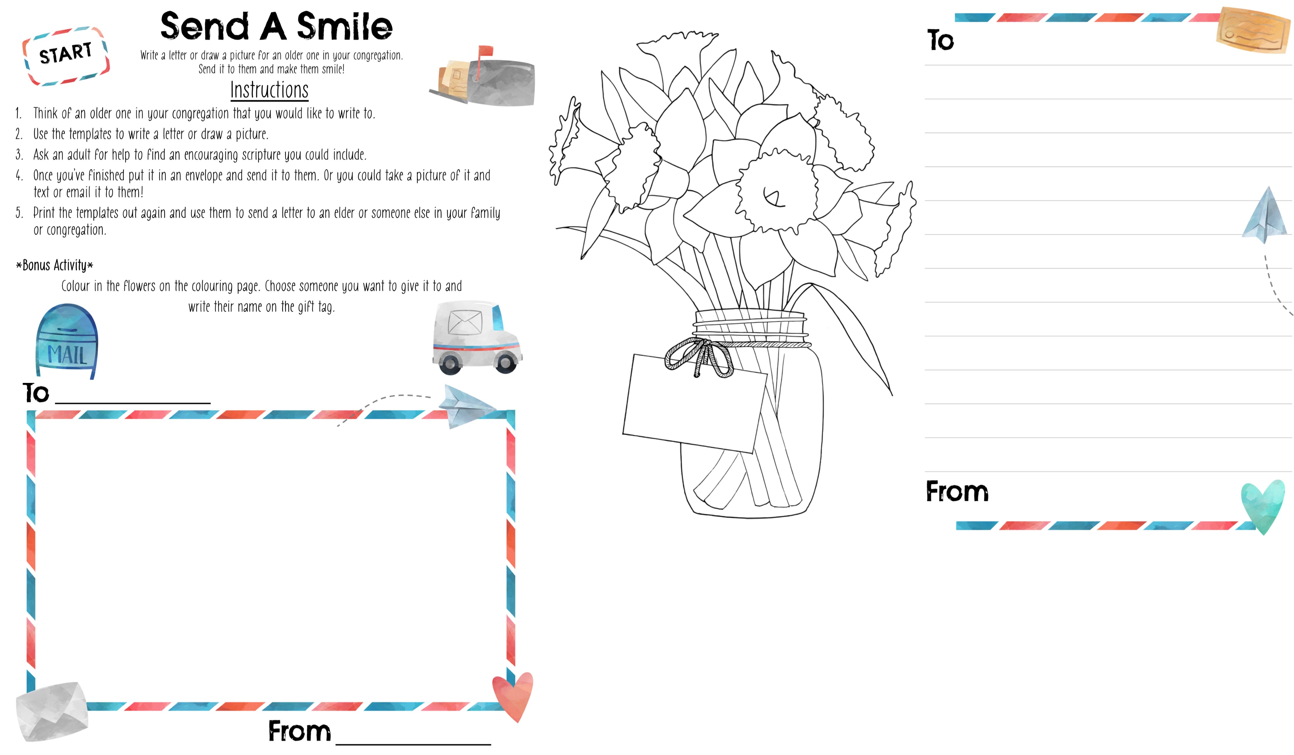 Send a Smile Kids Activity Pack