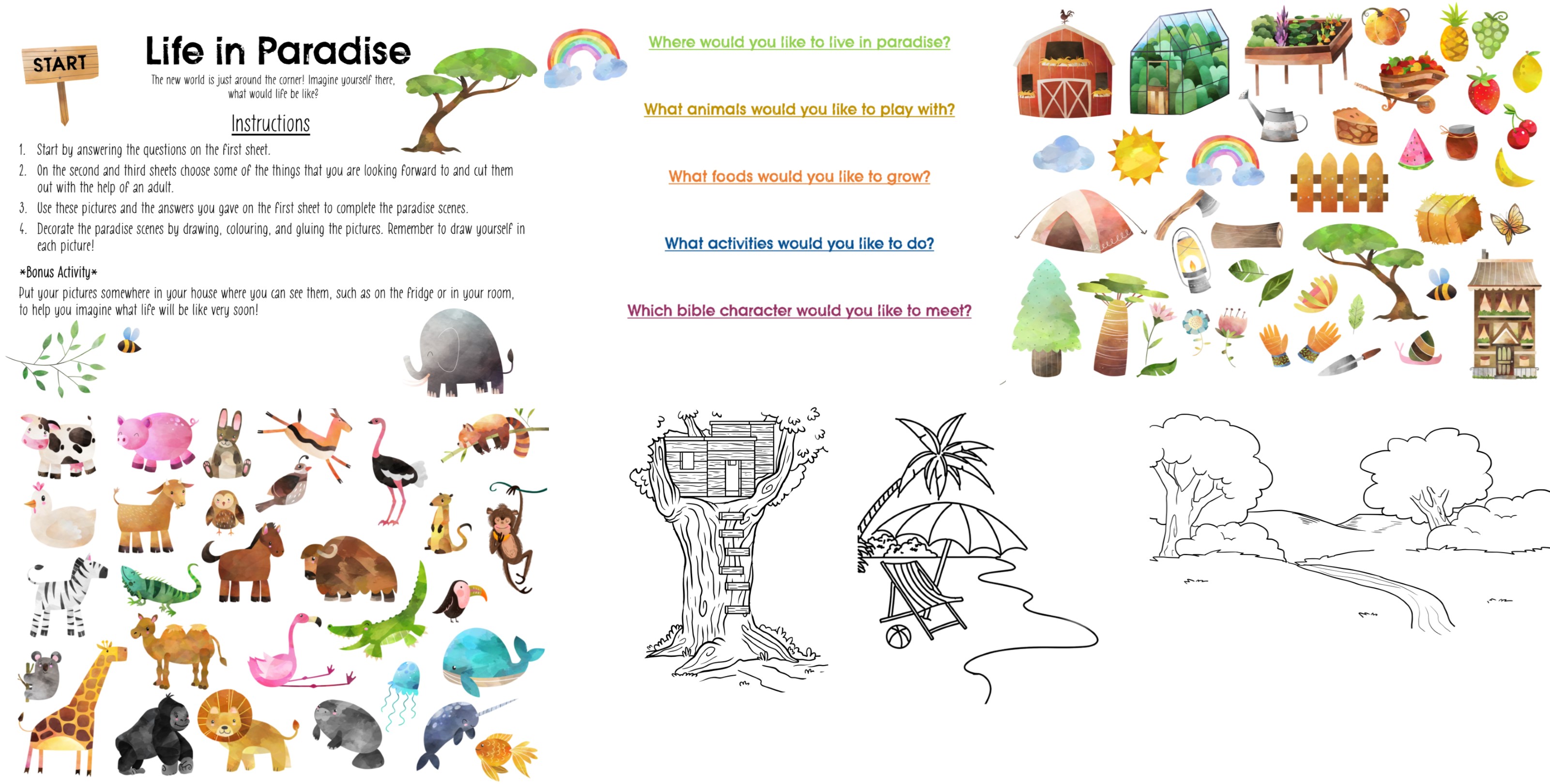 Life in Paradise Kids Bible Activity Pack