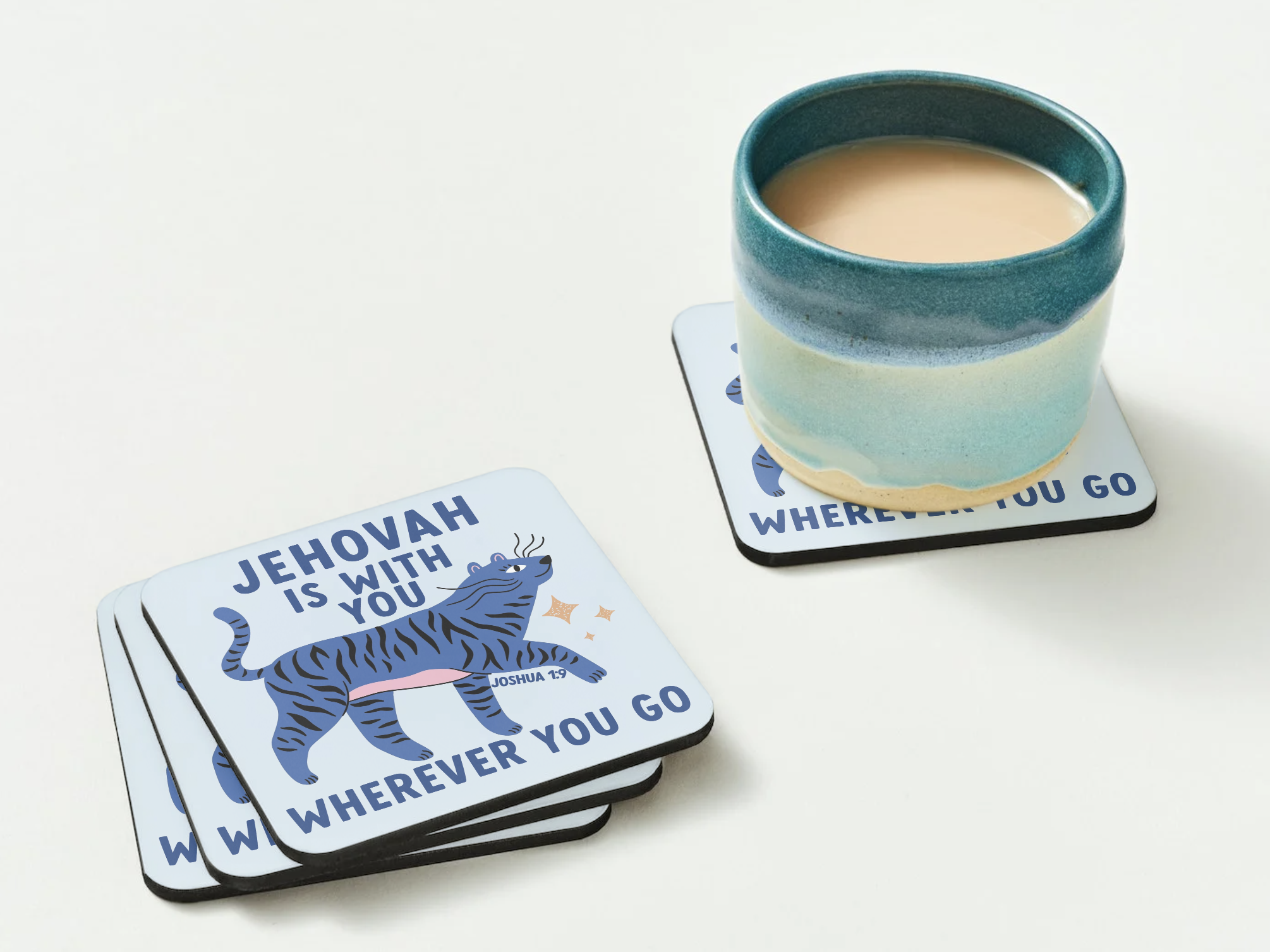 Jehovah Is With You Coaster 