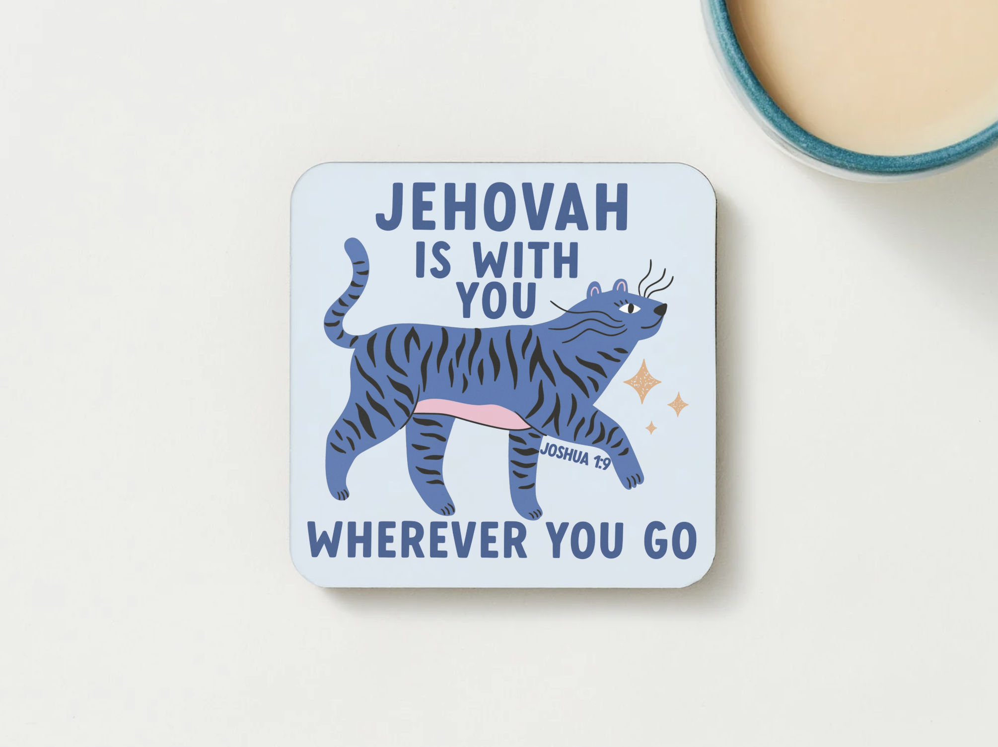 Jehovah Is With You Coaster 