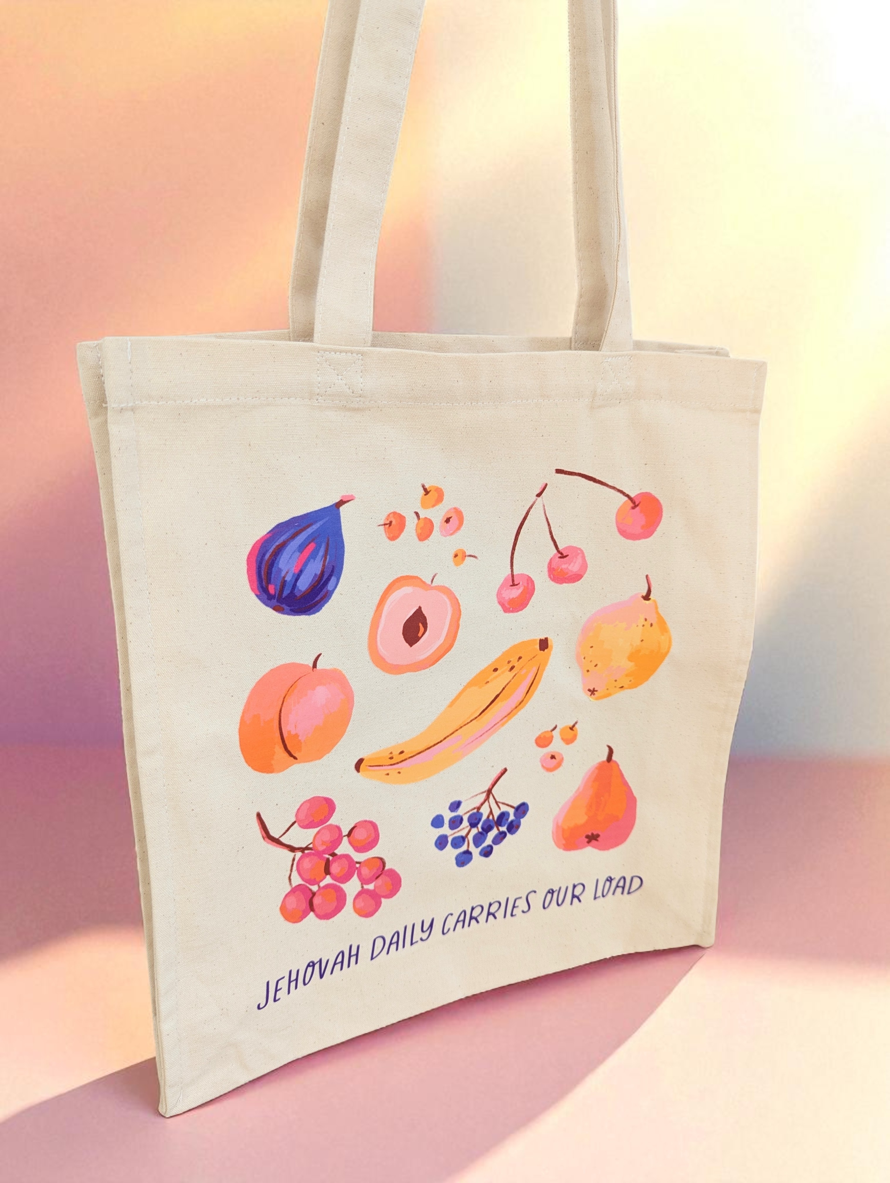 Jehovah Daily Carries Our Load Tote Bag