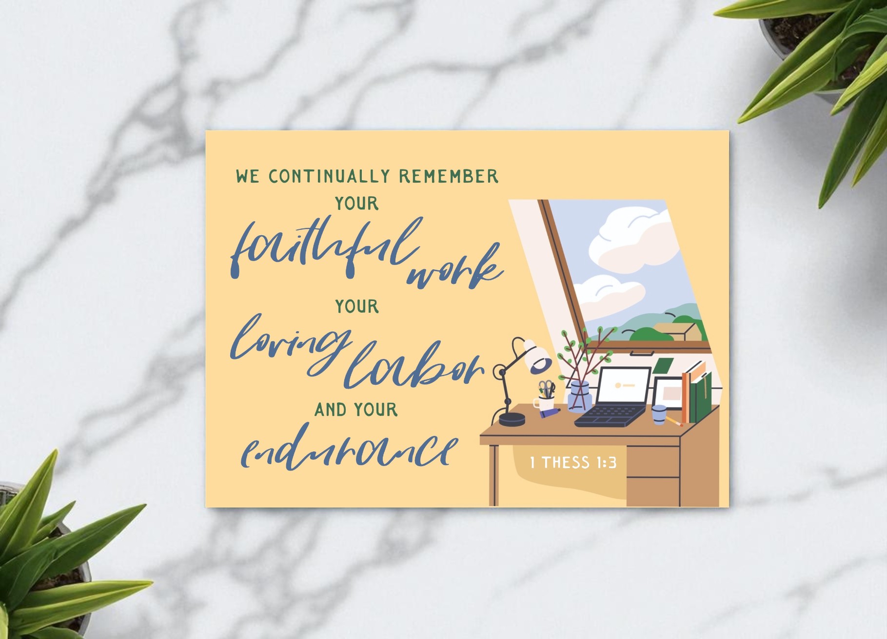 1 Thess 1:3 Postcard