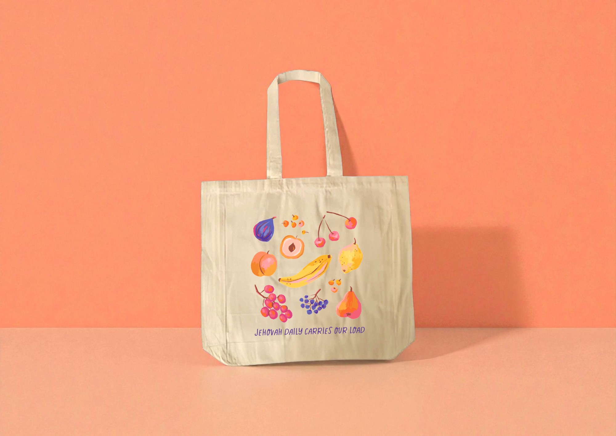 Jehovah Daily Carries Our Load Tote Bag