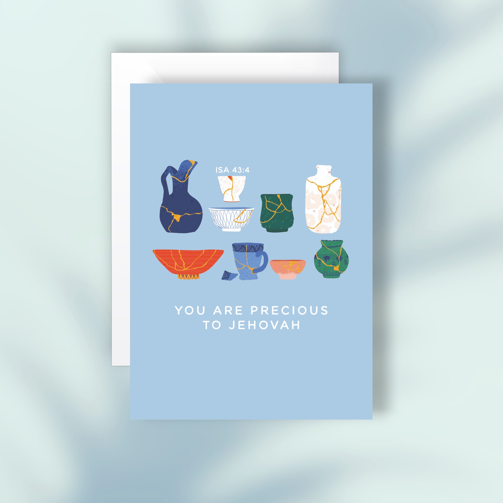 Precious to Jehovah Kintsugi Postcard