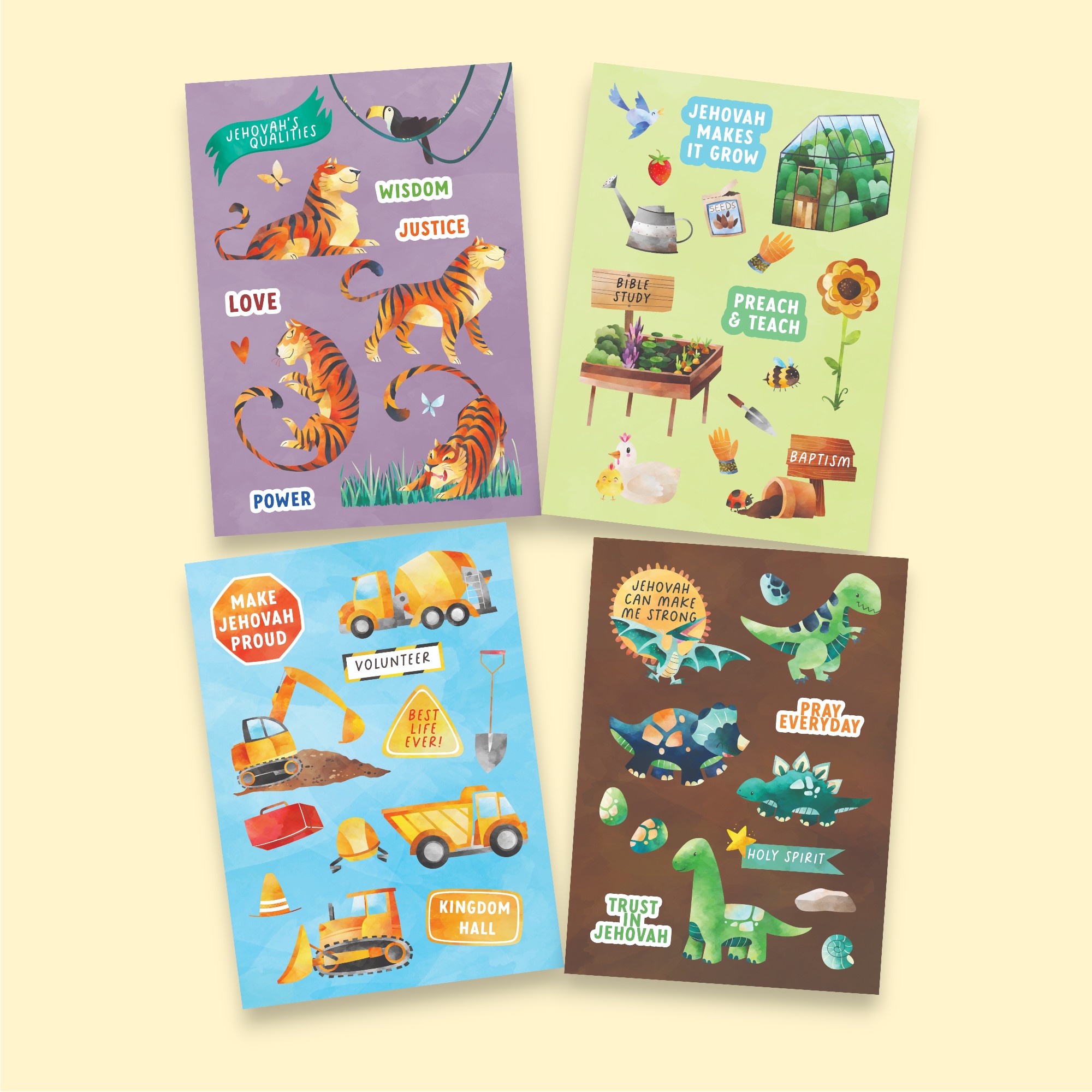 Kid's 4 Sticker Sheets Bundle Offer