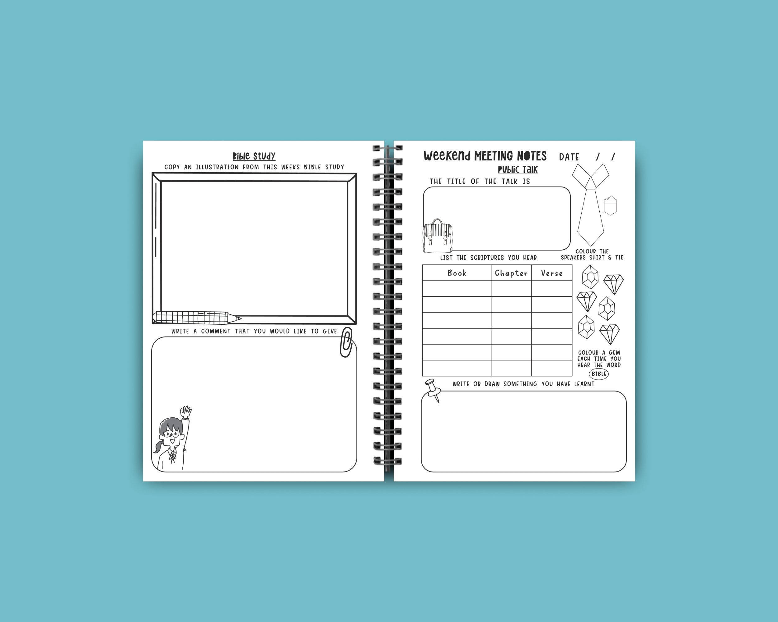 NEW DIGITAL Kids Meeting Activity Book