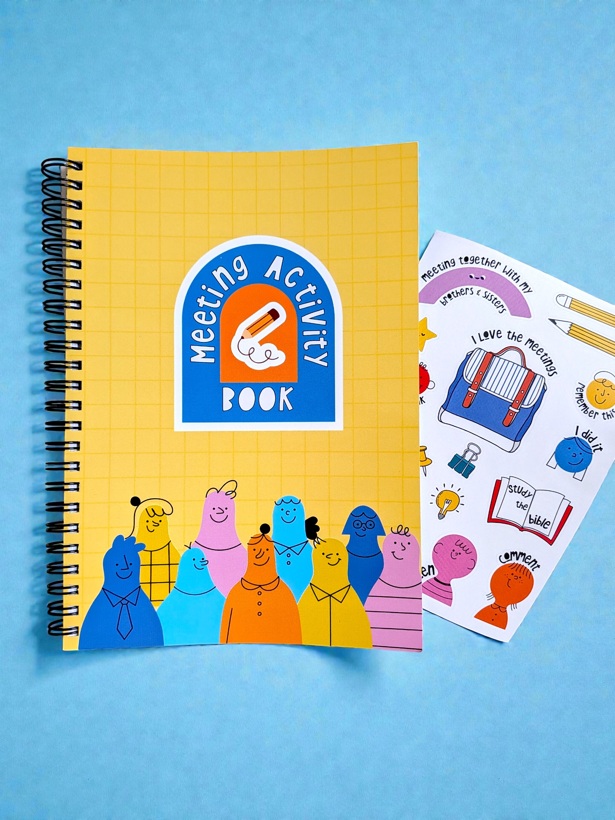 NEW Kids Meeting Activity Book with free sticker sheet
