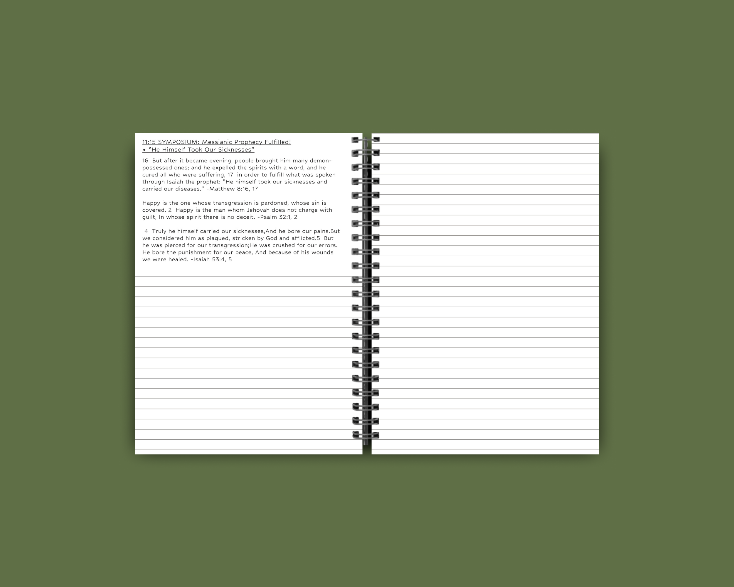SECONDS Eternal Happiness Notebook FREE Pen & Bookmark