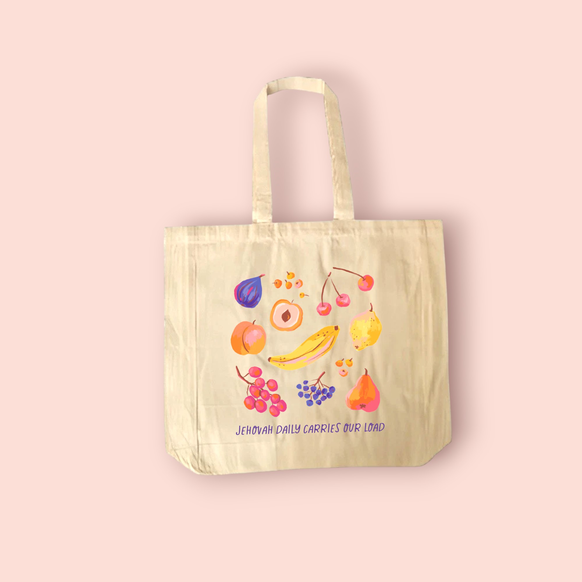 Jehovah Daily Carries Our Load Tote Bag