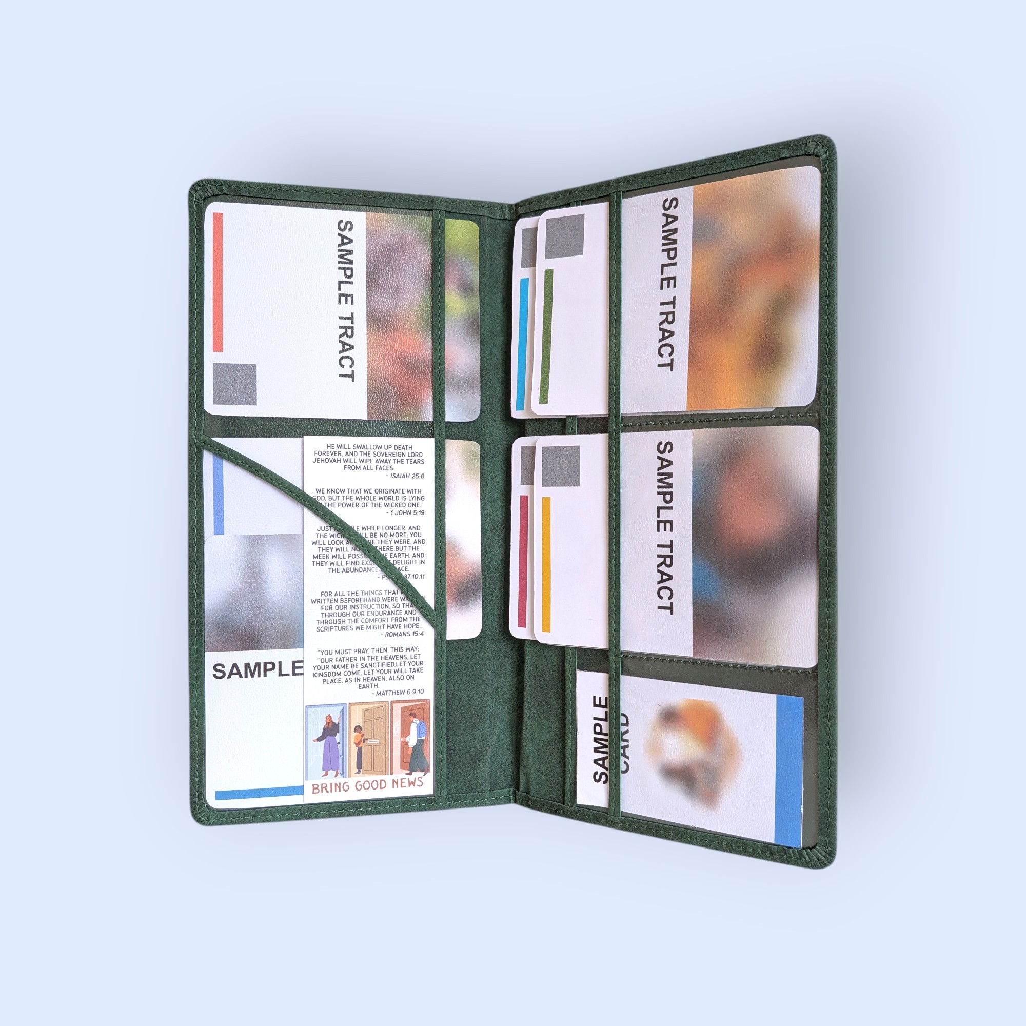 Ministry Tract Folder Green