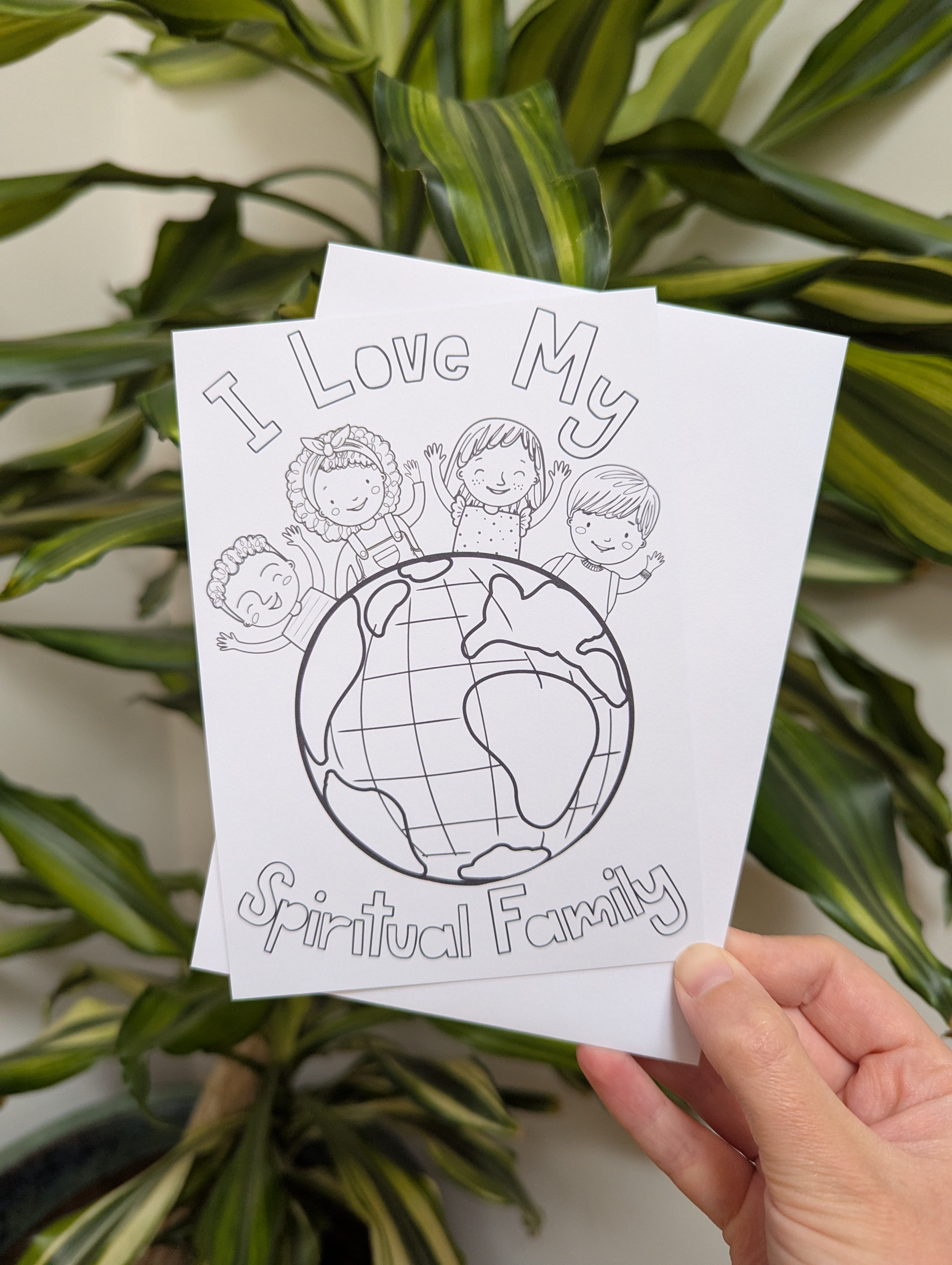 Set of 6 Colour In Postcards with Envelopes