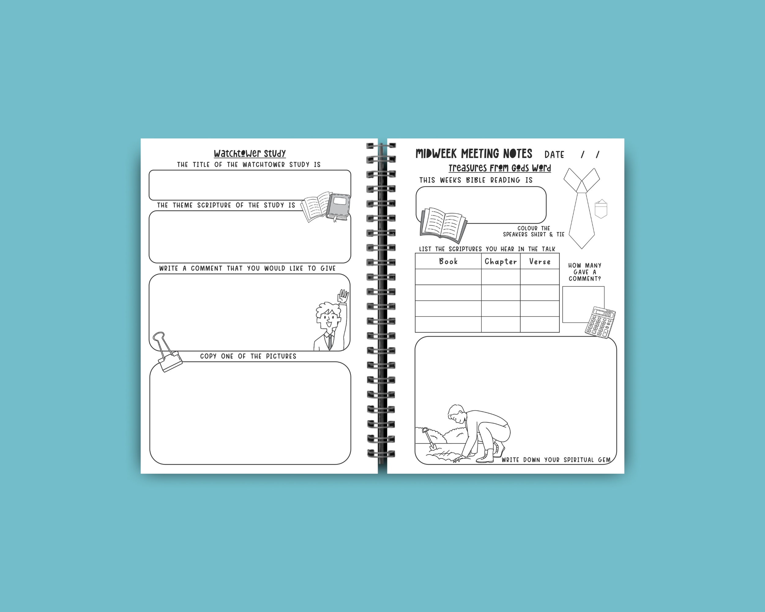 NEW DIGITAL Kids Meeting Activity Book