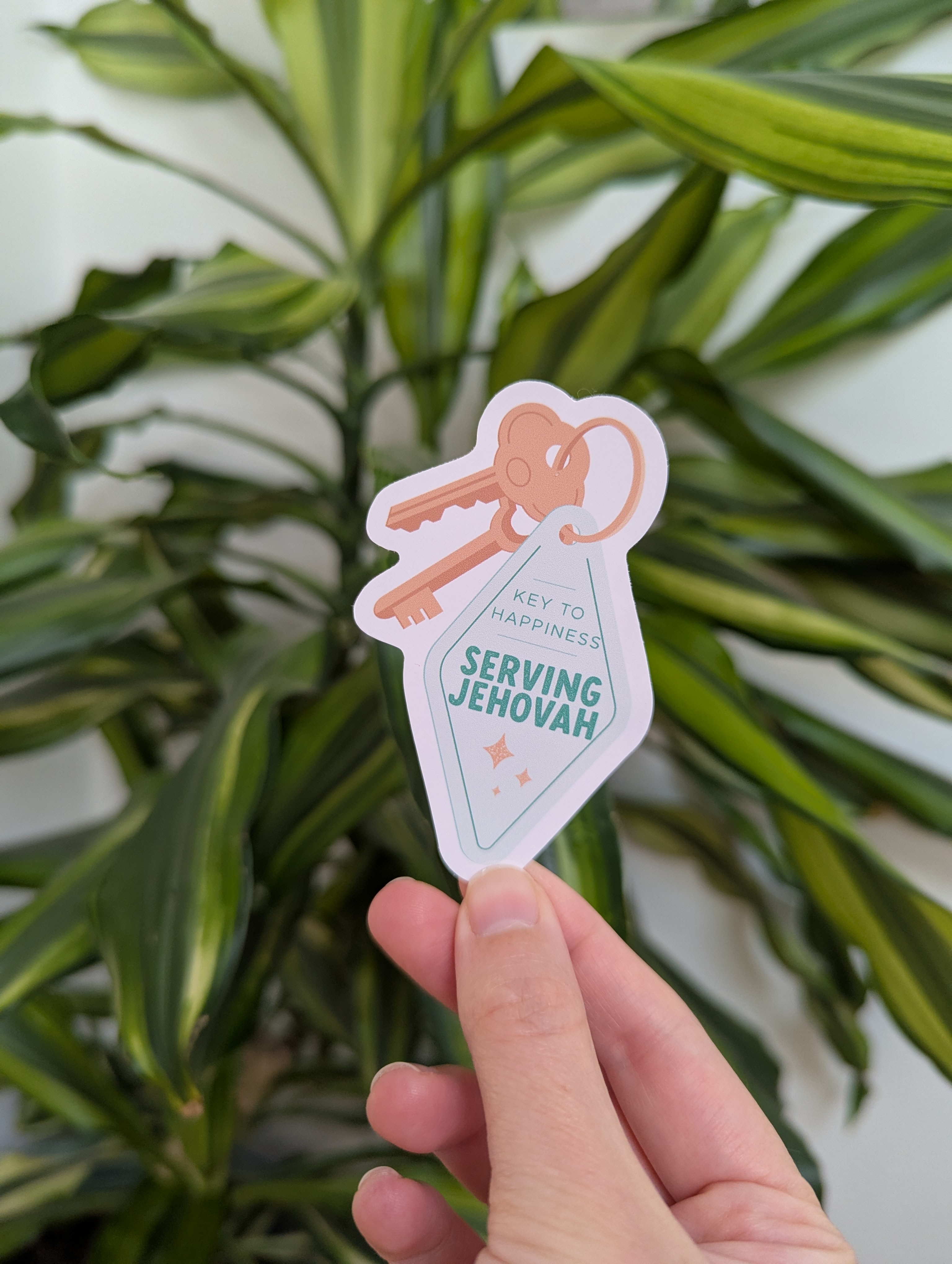 Serving Jehovah Key to Happiness Sticker