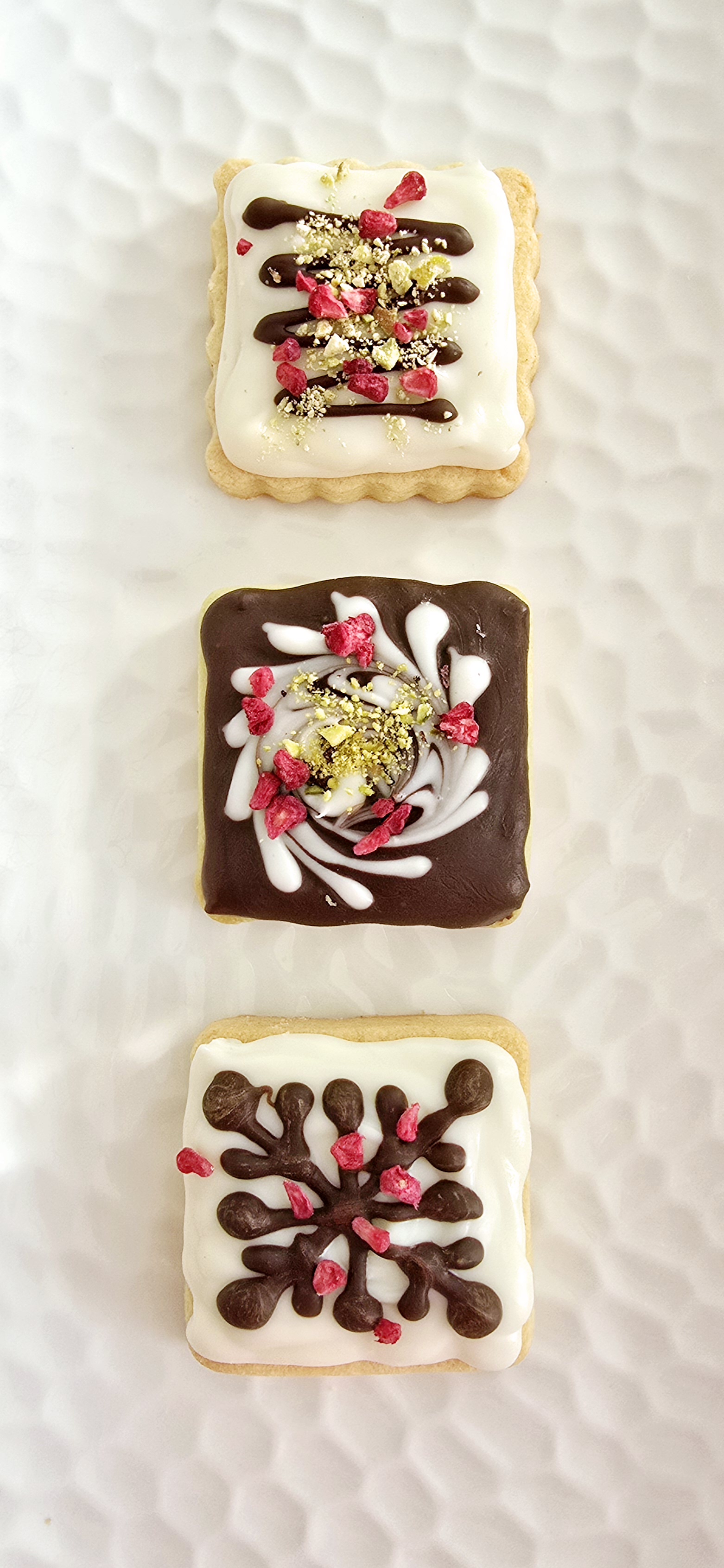 Sugar Cookies Covered With Chocolate or Candy Wafers