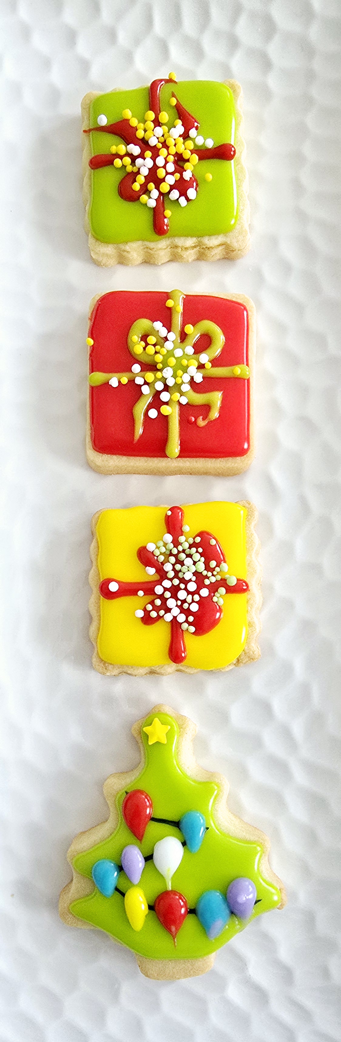 Seasonal Sugar Cookies Covered With Royal Icing