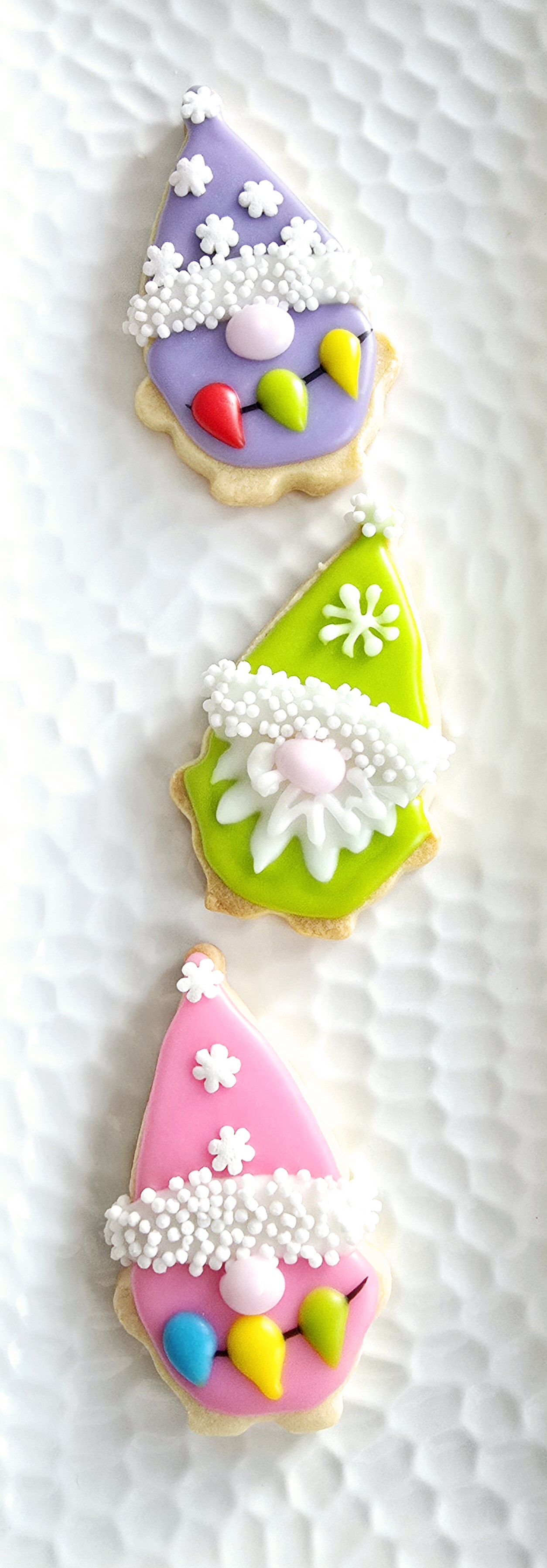 Seasonal Sugar Cookies Covered With Royal Icing