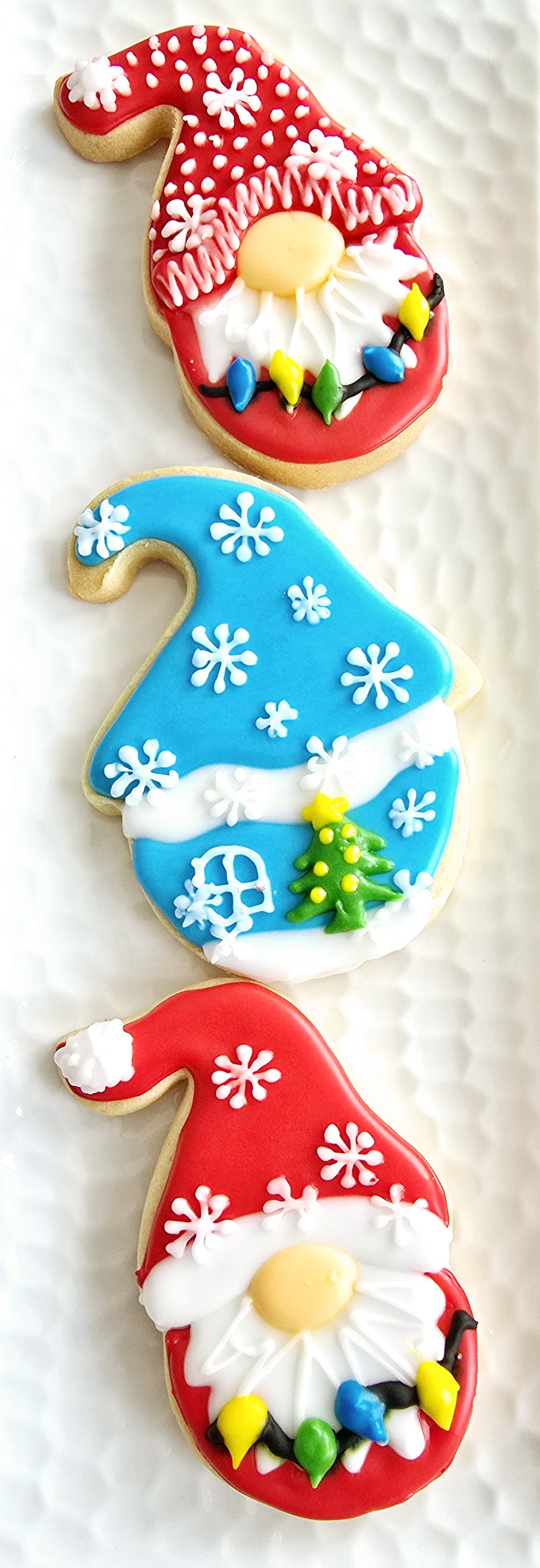 Seasonal Sugar Cookies Covered With Royal Icing