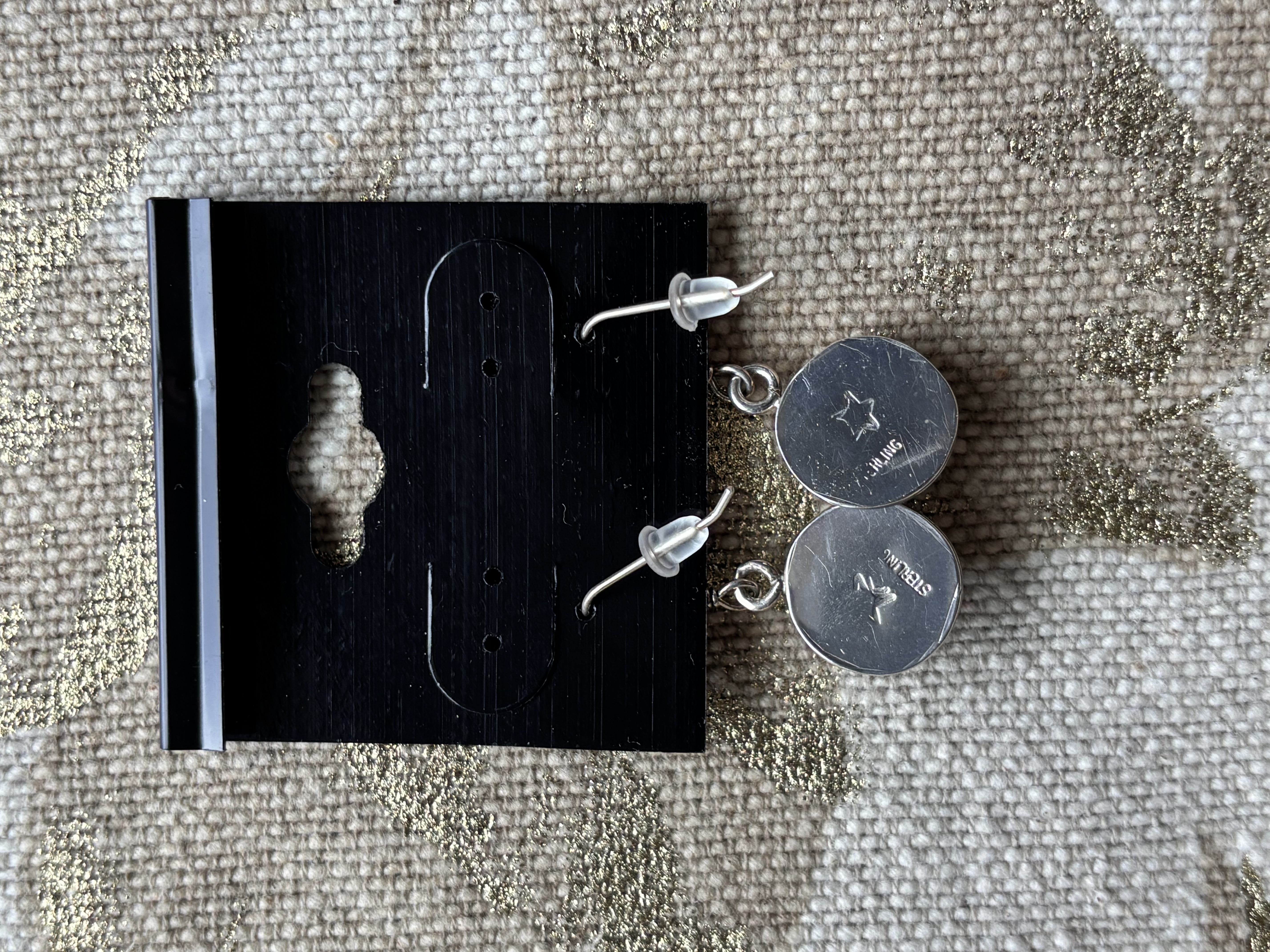 Handmade Sterling Silver Earrings with Black Onyx