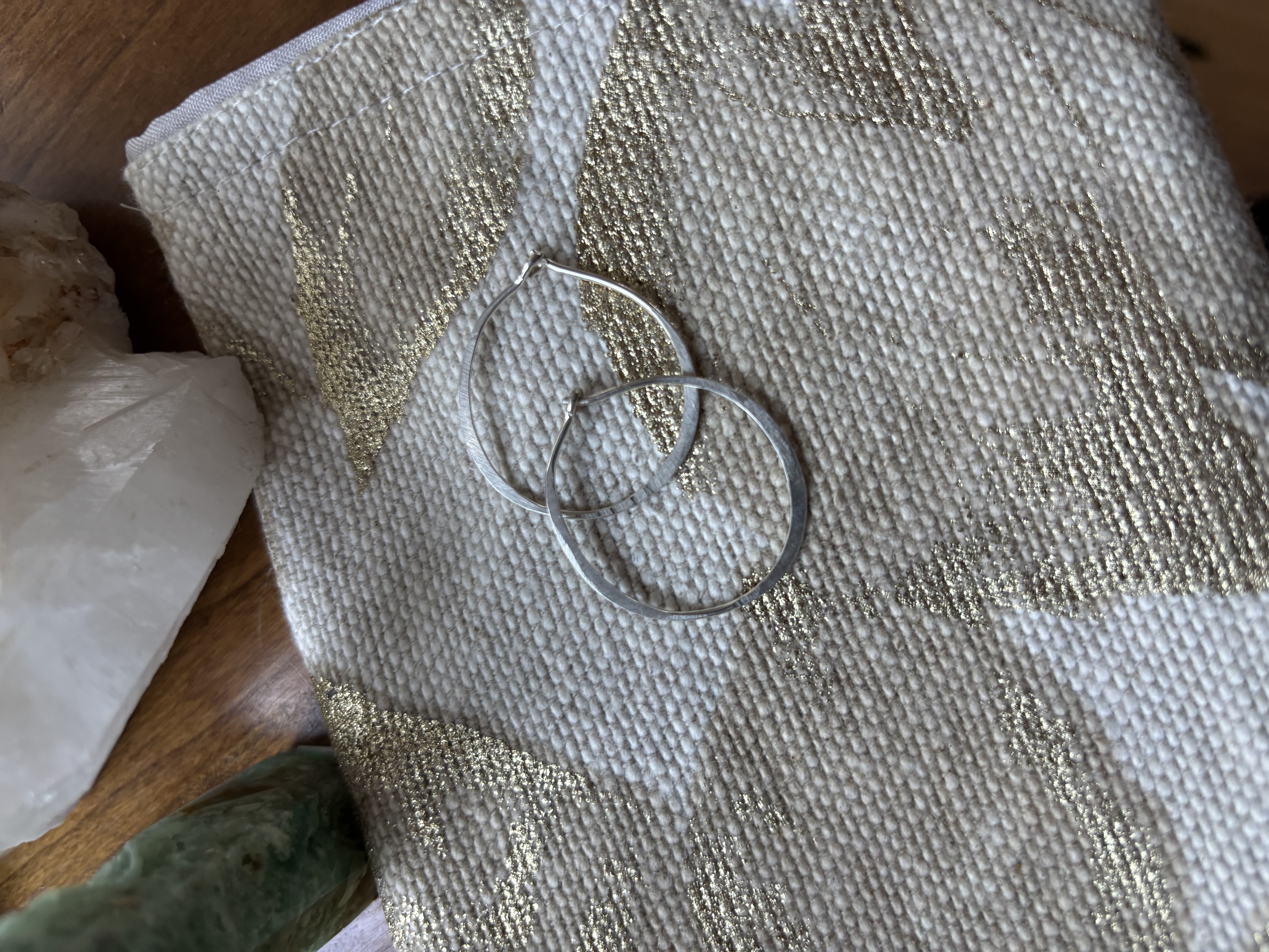 Small Handmade 925 Sterling Silver Hoop Earrings-20 Gauge