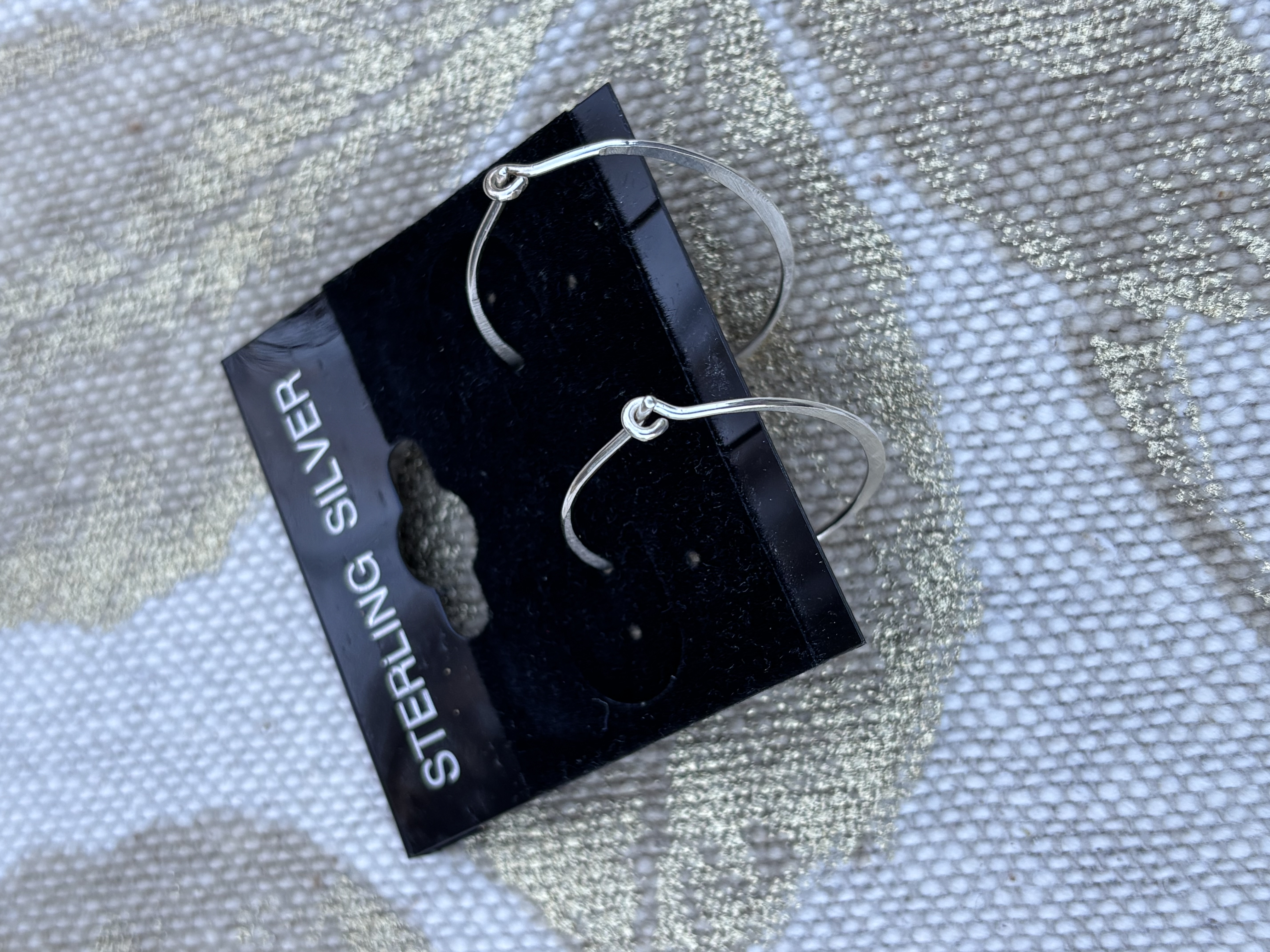 Medium Handmade 925 Sterling Silver Hoop Earrings-18 Gauge