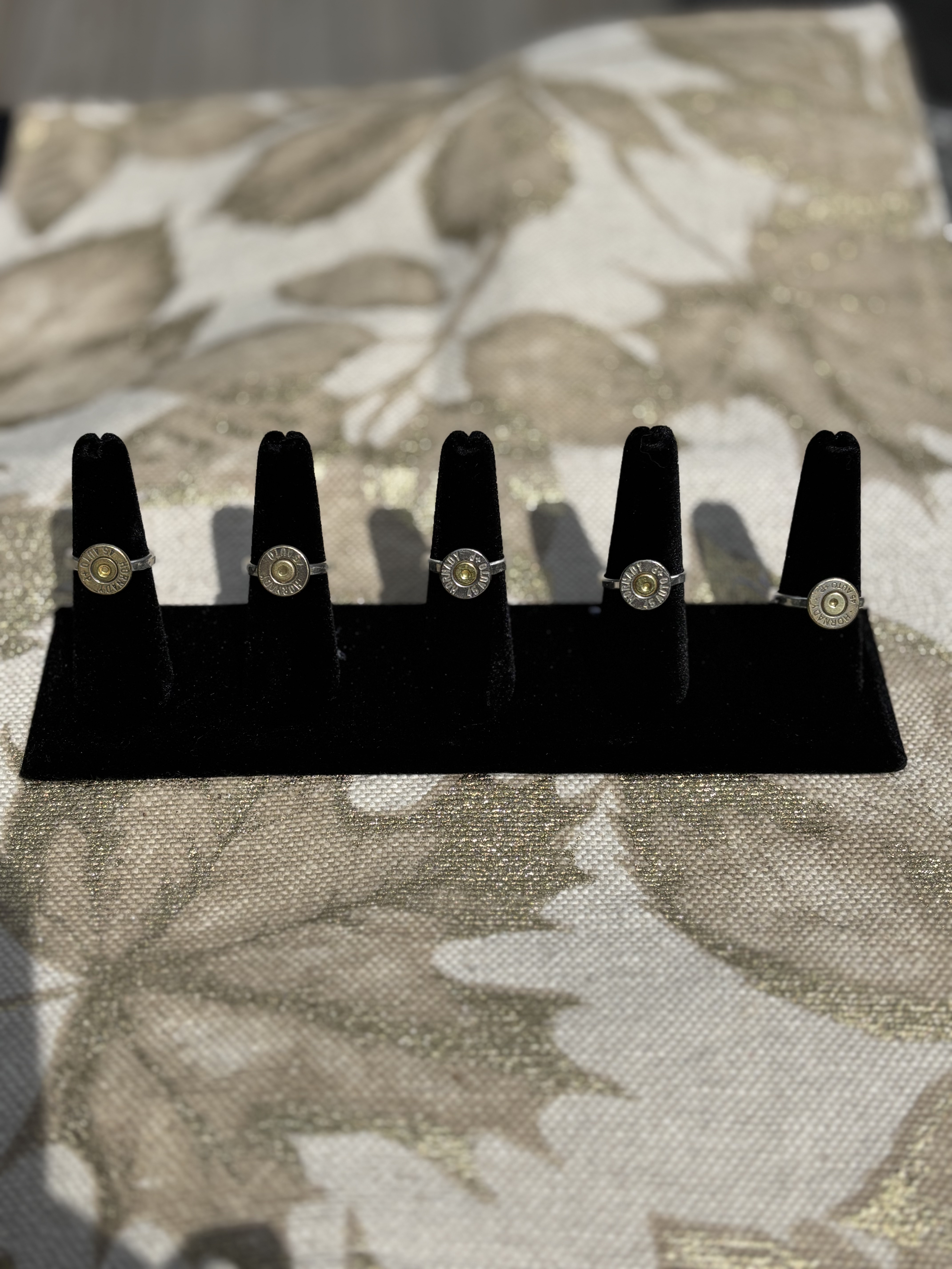 Nickel and Brass Bullet Rings