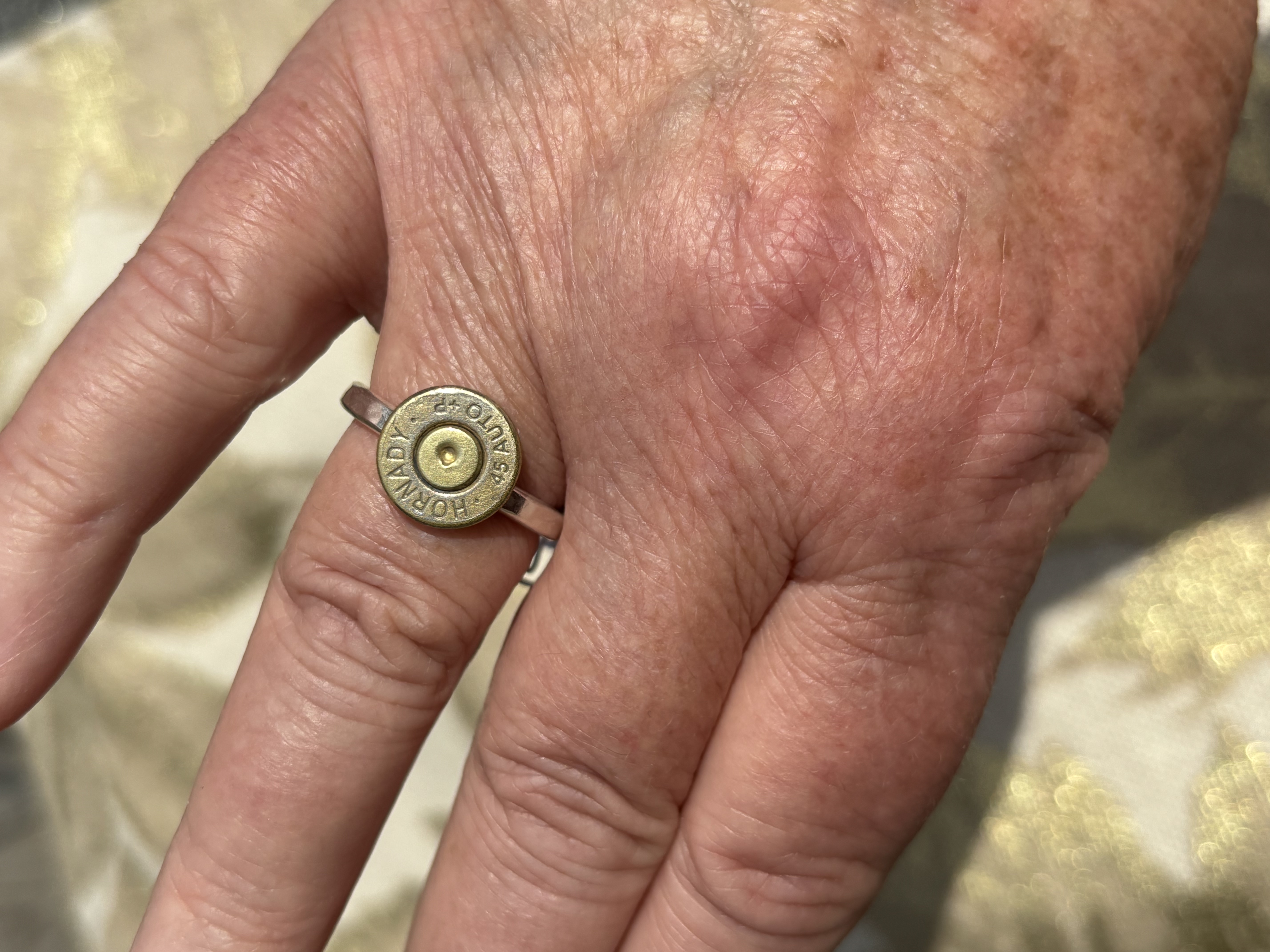 Nickel and Brass Bullet Rings