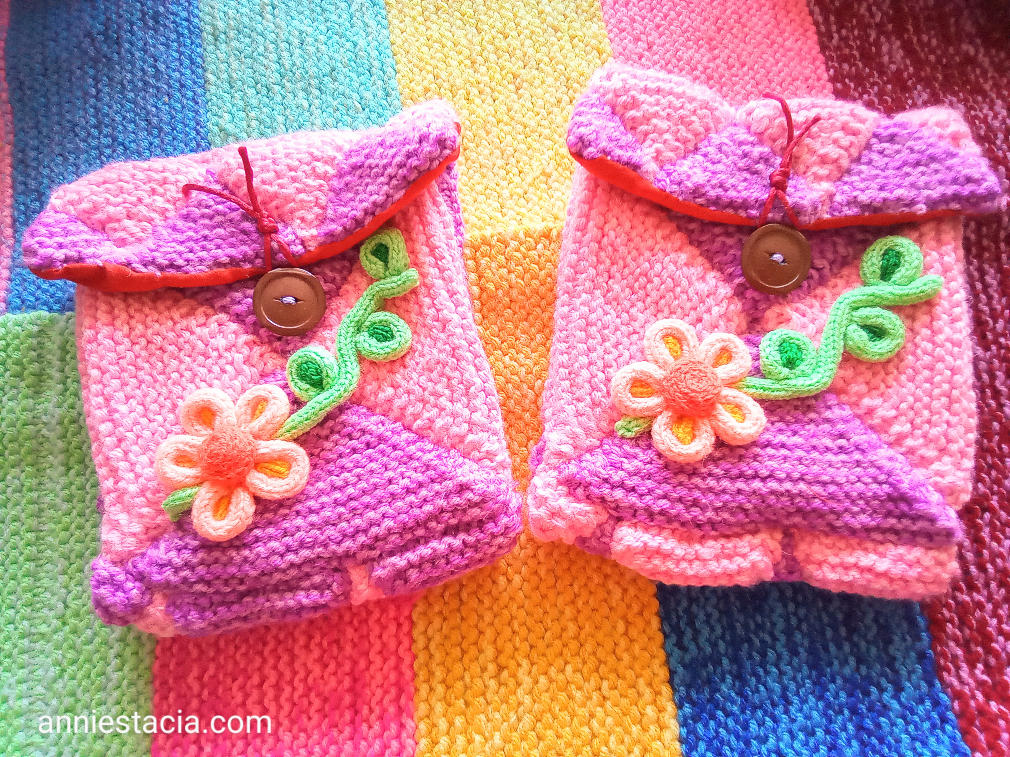Knitted young ladies bags