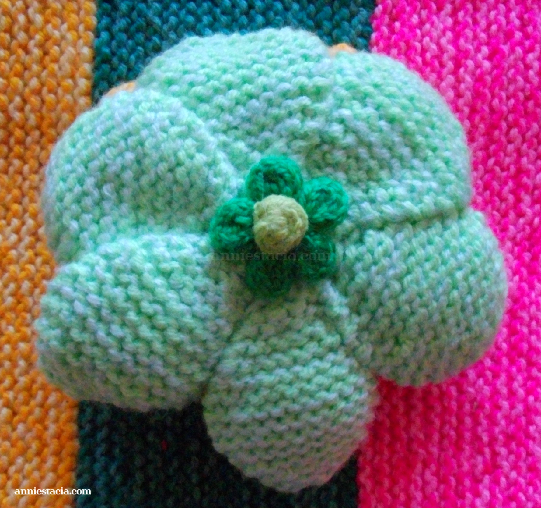 Dark yellow handmade pincushion