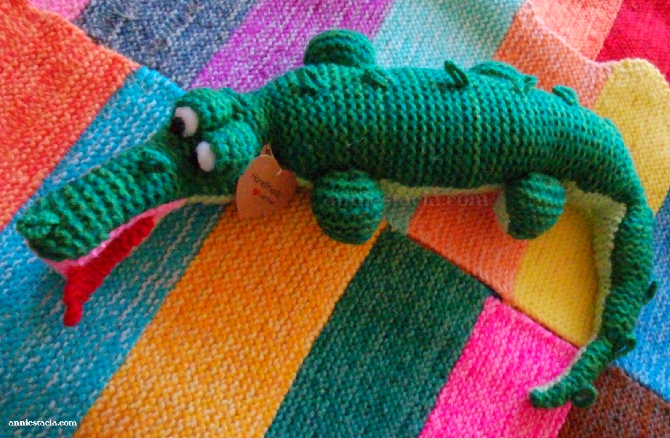 Medium-sized green crocodile