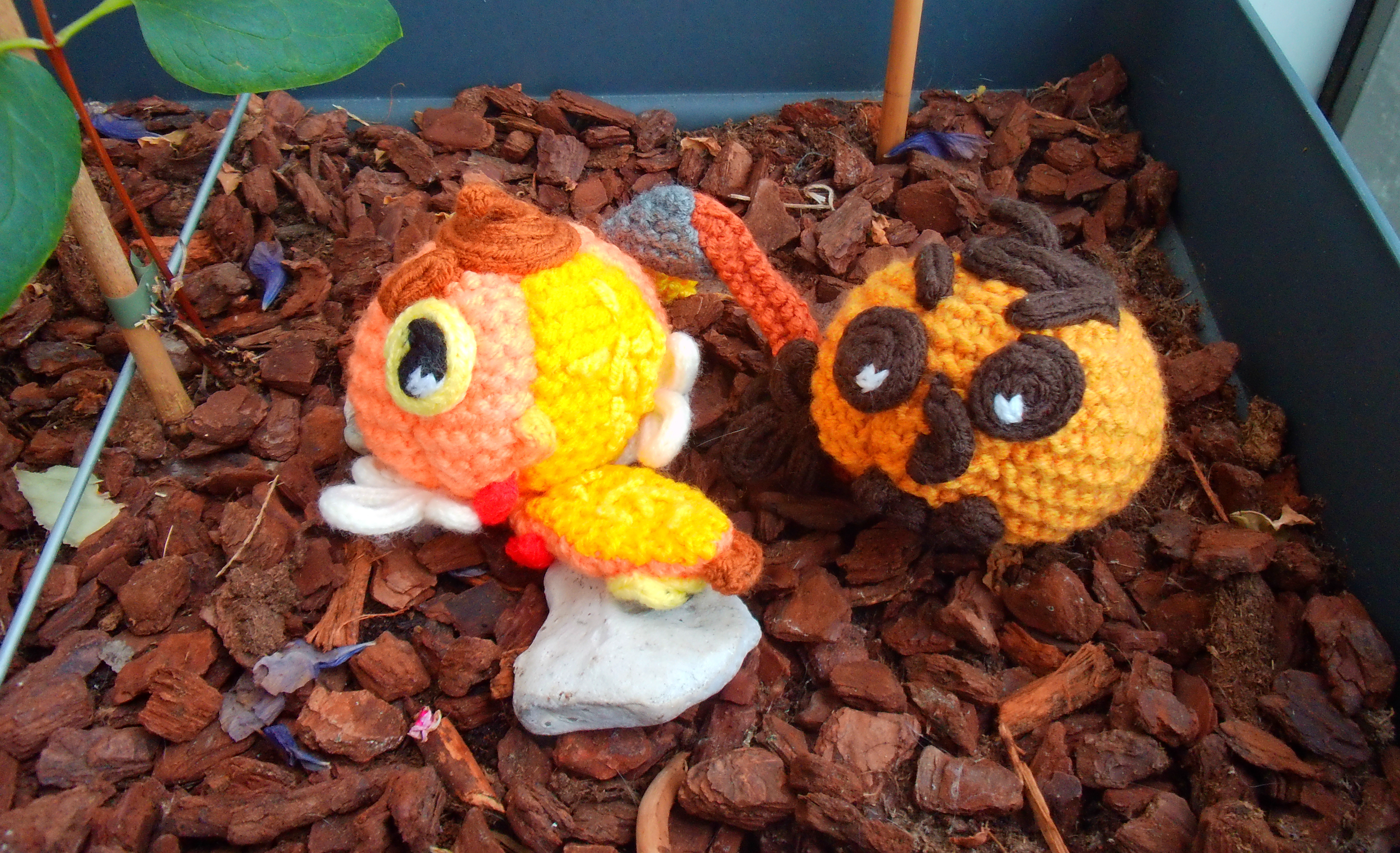 Kleine pompoen decoraties 
