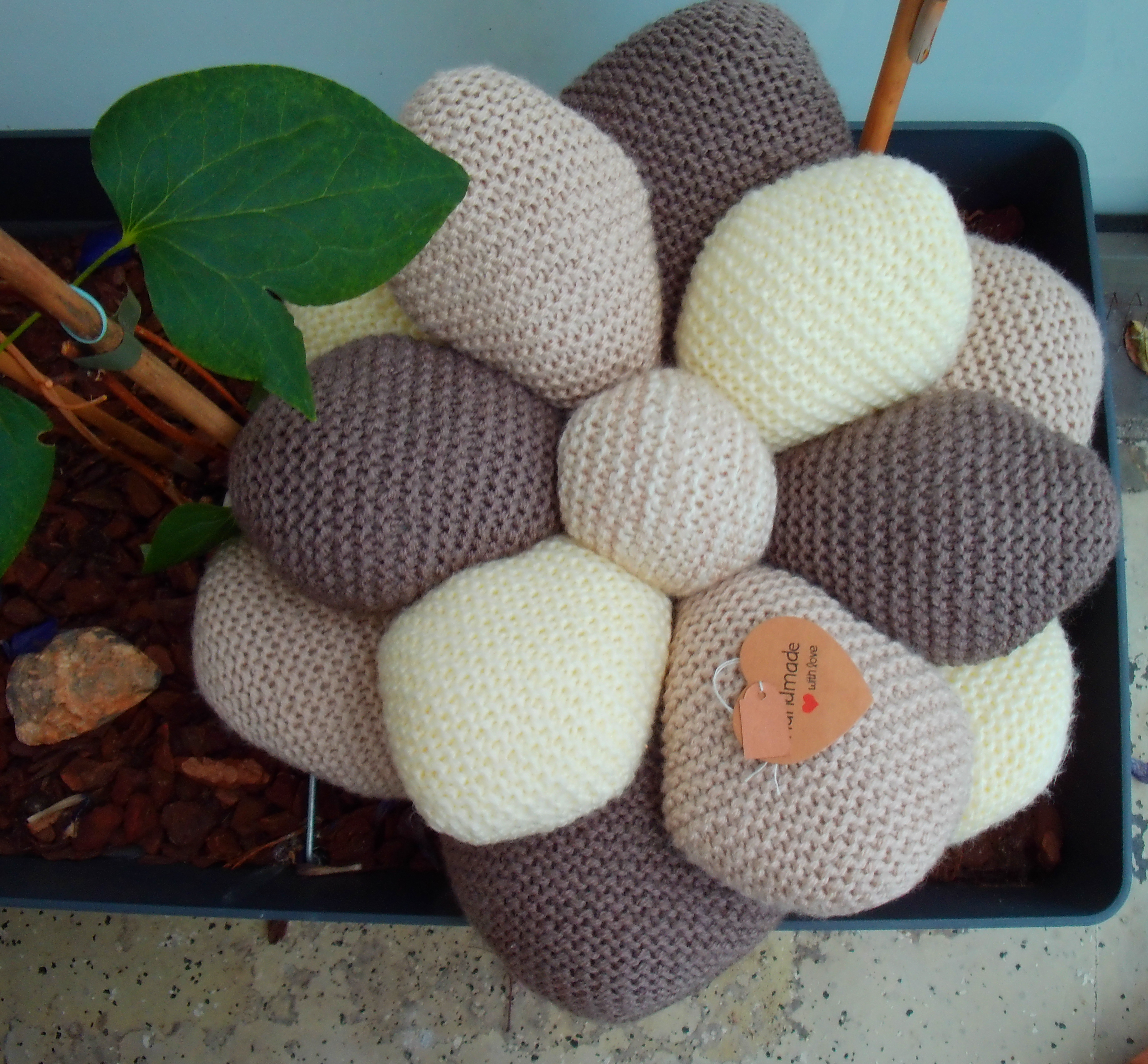 Beige, bruin getinte sierkussen 