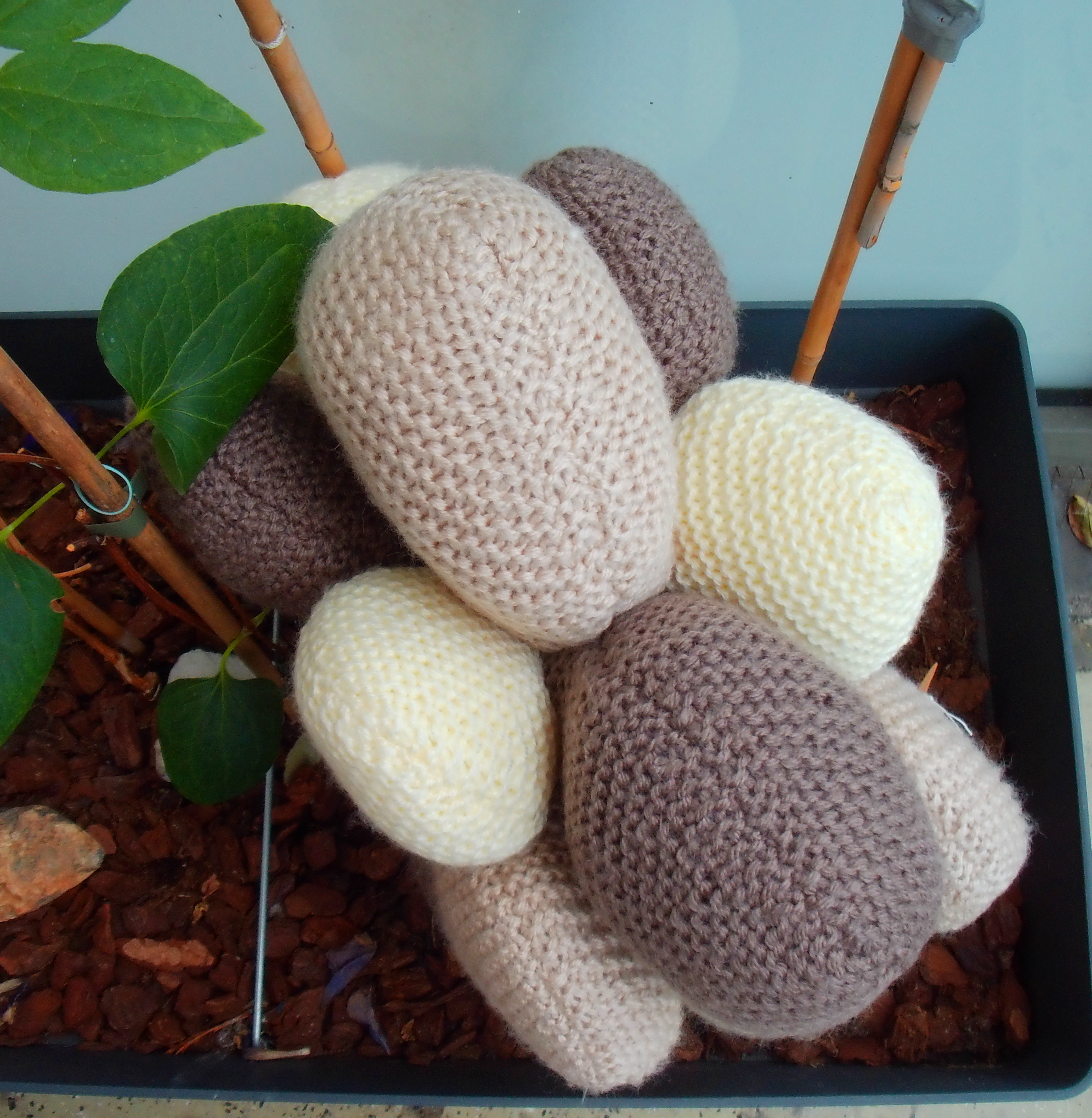 beige, brown tinted decorative pillow