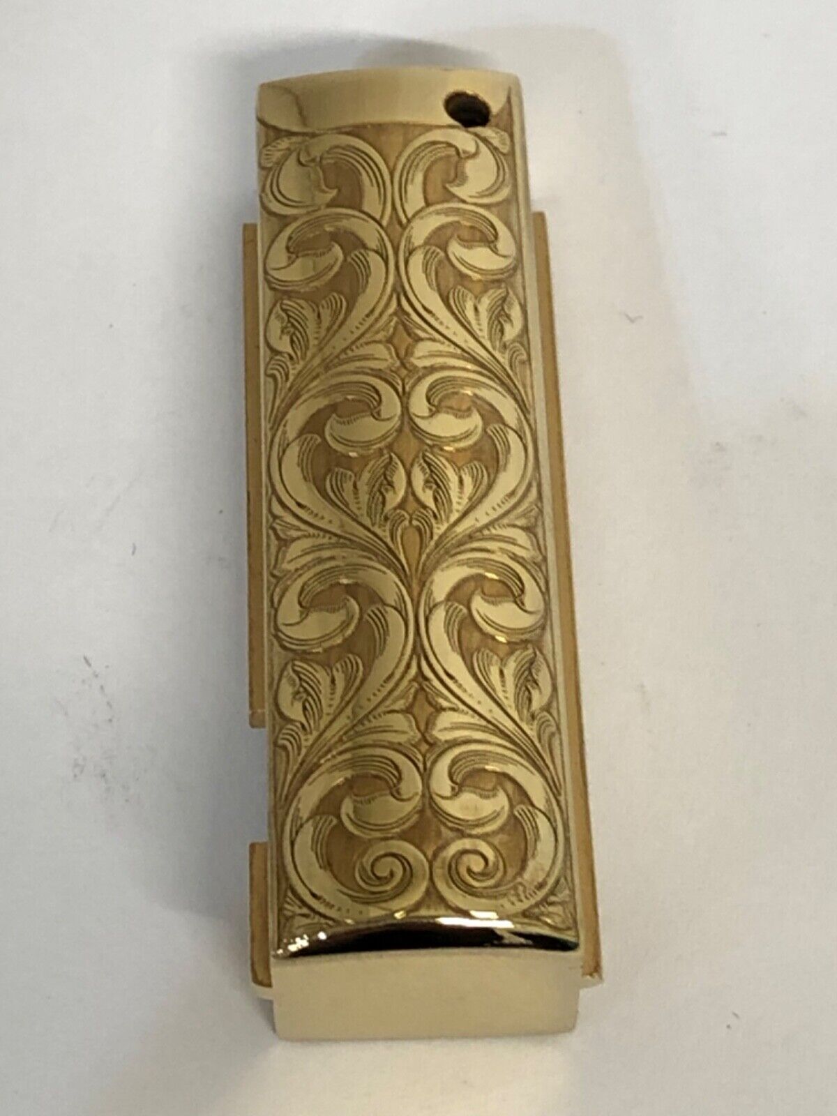 24k gold plated deep laser engraved 1911 mainspring housing