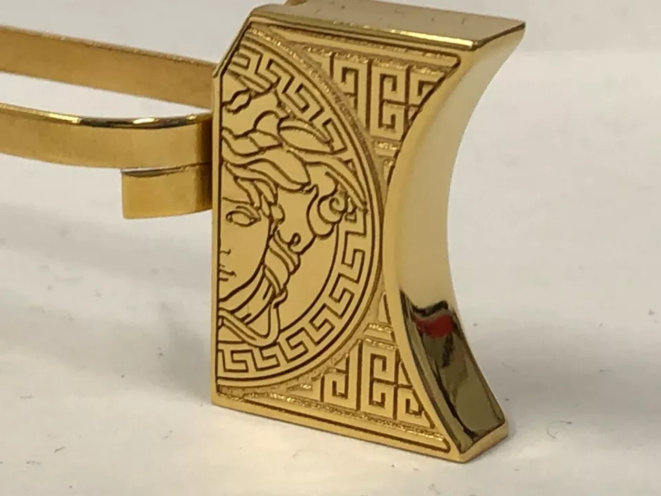 New laser engraved 1911 24k Gold Plated Mirror Polished Versace design