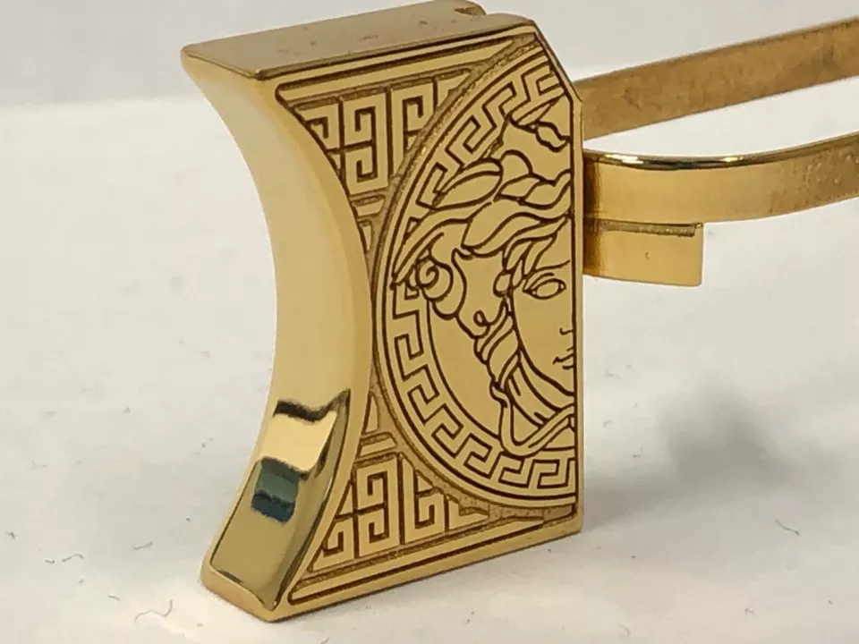 New laser engraved 1911 24k Gold Plated Mirror Polished Versace design