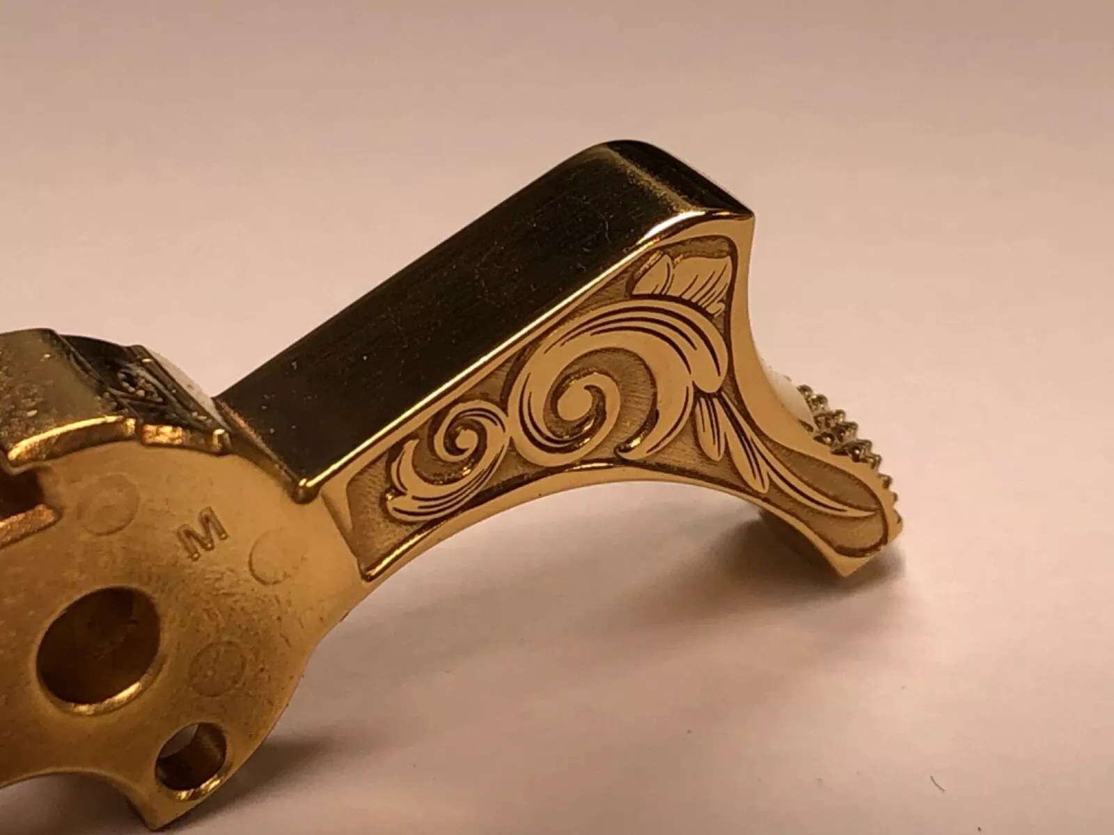 1911  gi style hammer deep laser engraved  24k gold plated