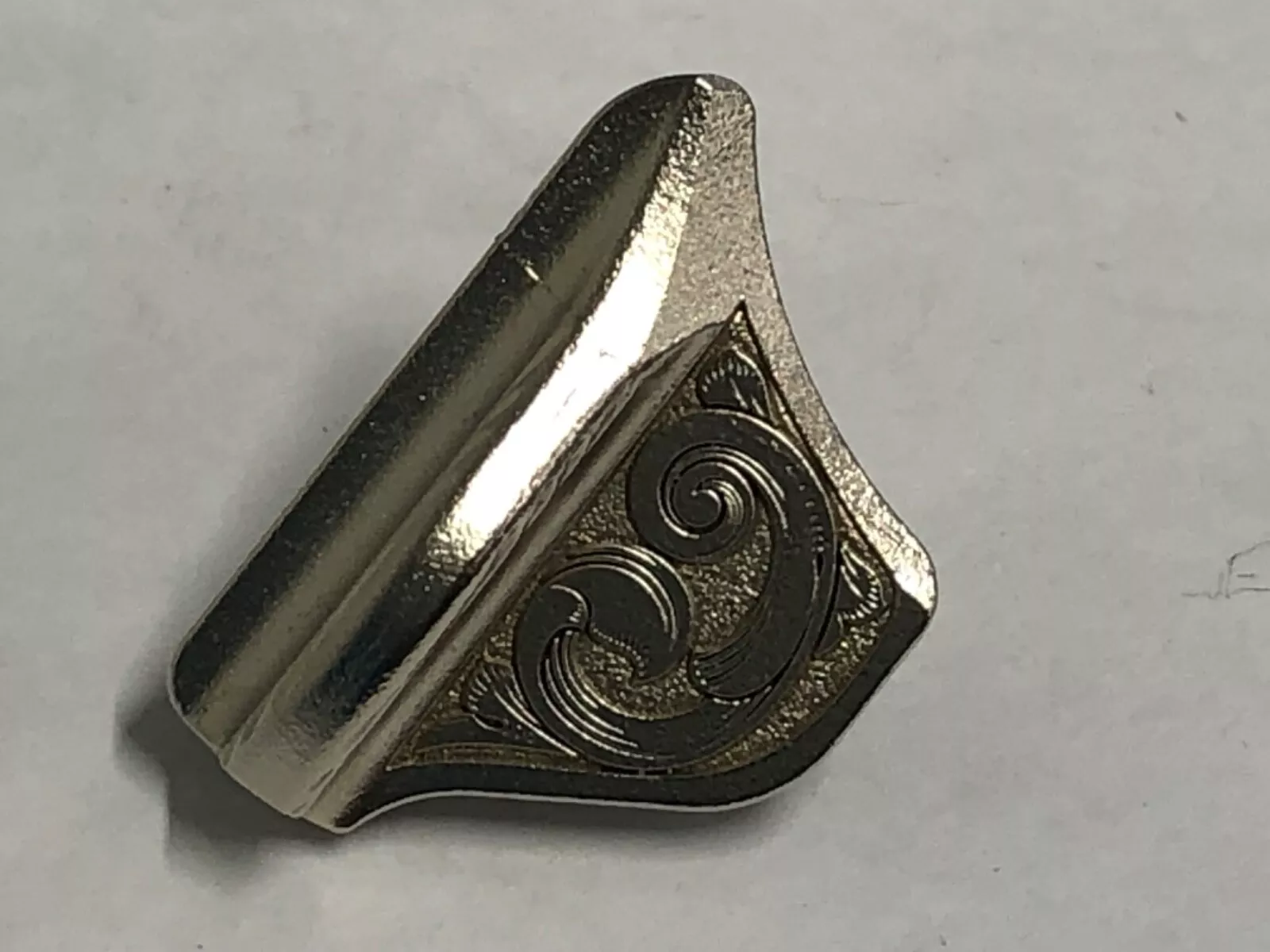 1911 laser engraved Thumb Safety satin nickel plated