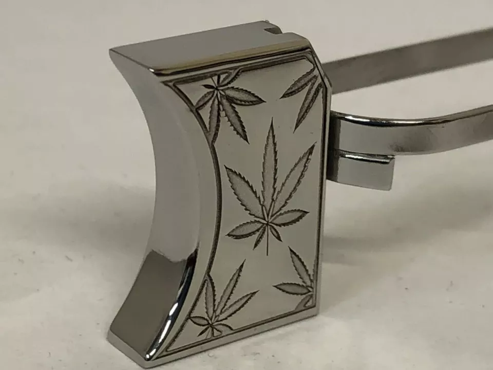 New laser engraved 1911 Mirror Polished  leaves design  #1